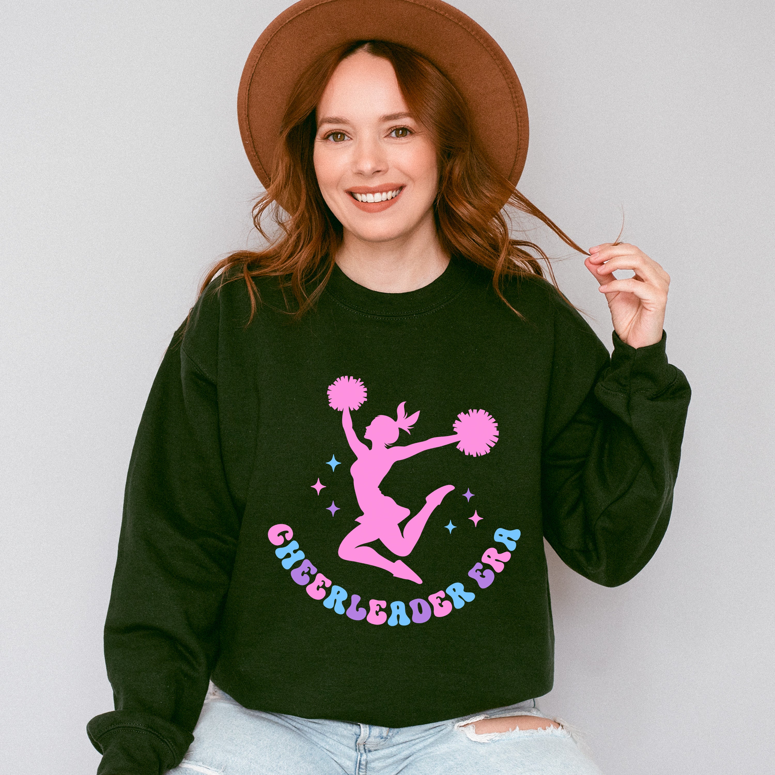 Cheer Girl Cheerleader Era Design - Cheerleader Unisex Crewneck T-Shirt Sweatshirt Hoodie