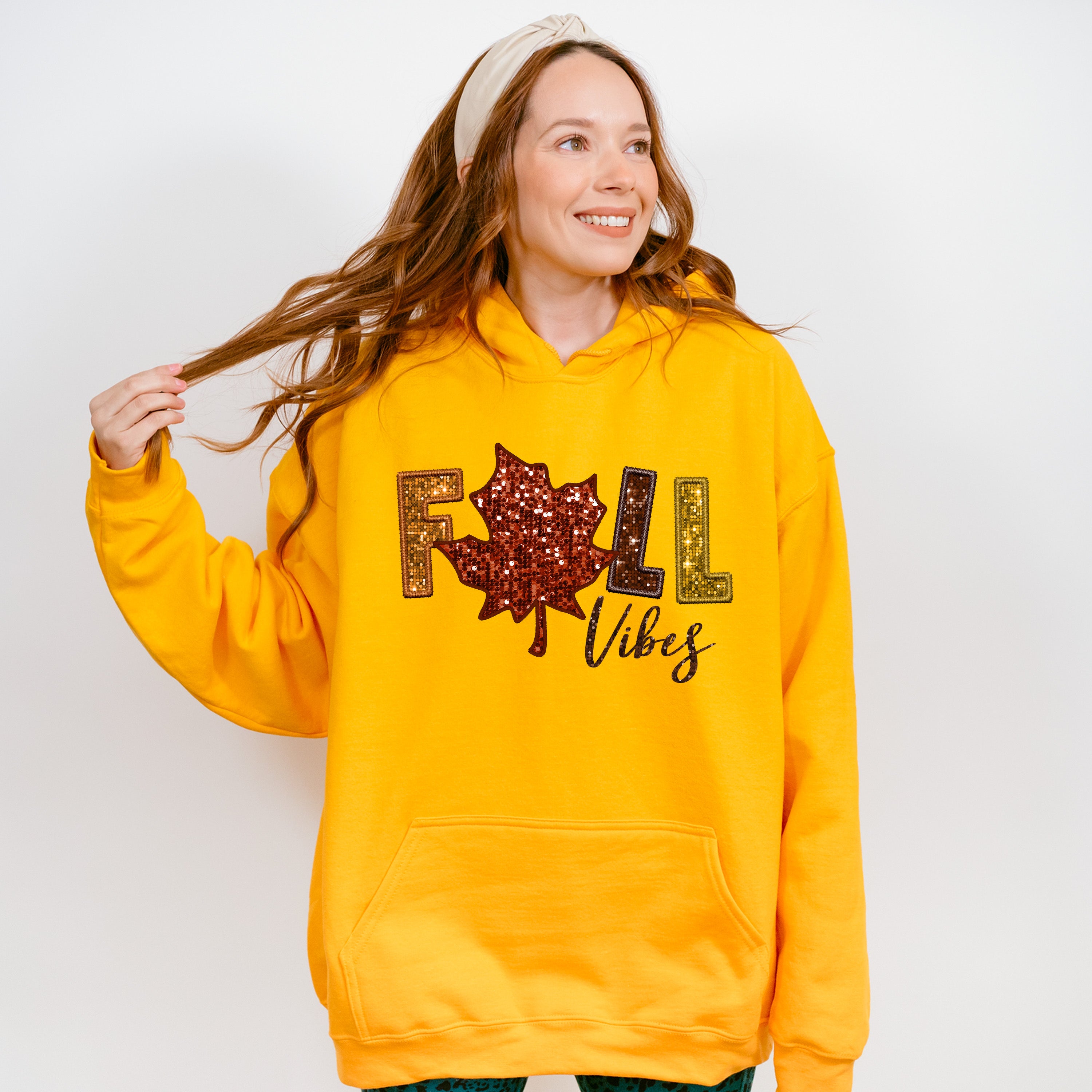 Fall Vibes Leaf - Fall Unisex Crewneck T-Shirt Sweatshirt Hoodie
