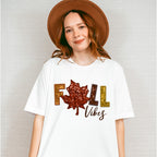Fall Vibes Leaf - Fall Unisex Crewneck T-Shirt Sweatshirt Hoodie