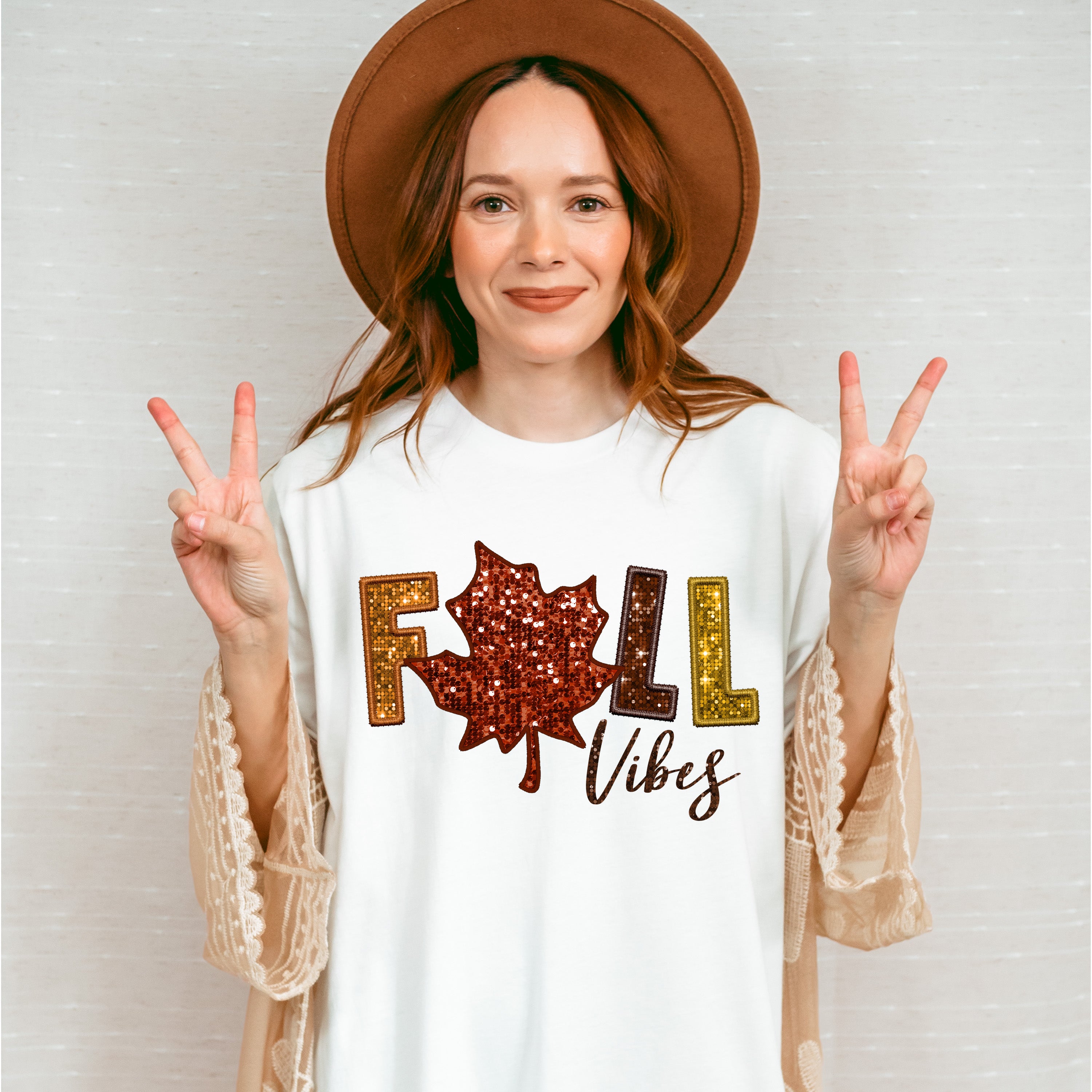 Fall Vibes Leaf - Fall Unisex Crewneck T-Shirt Sweatshirt Hoodie