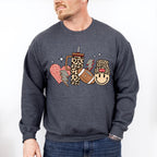 Heart Cup And Smiley Design - Football Unisex Crewneck T-Shirt Sweatshirt Hoodie