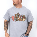 Heart Cup And Smiley Design - Football Unisex Crewneck T-Shirt Sweatshirt Hoodie