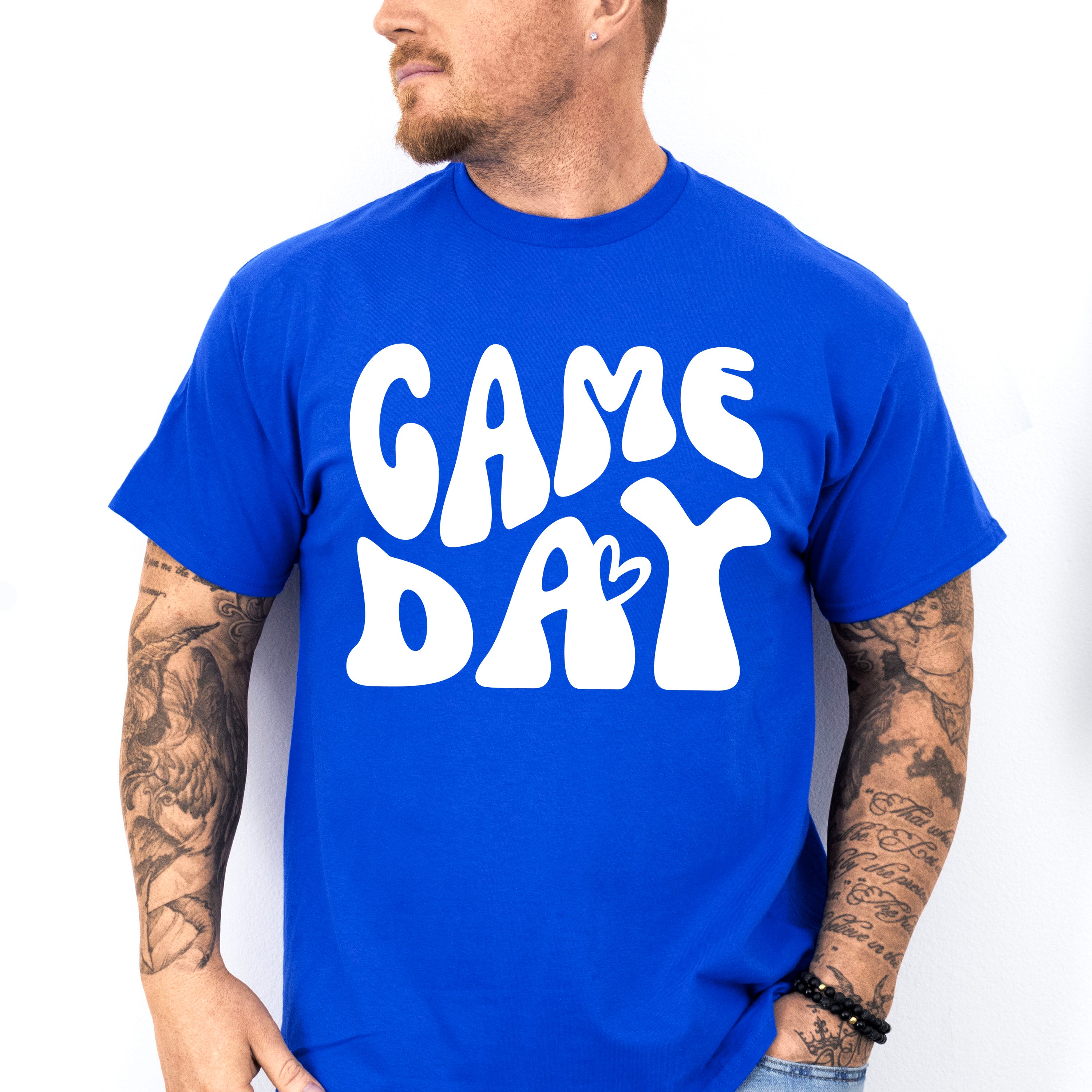 Gameday Heart Design - Game Day Unisex Crewneck T-Shirt Sweatshirt Hoodie