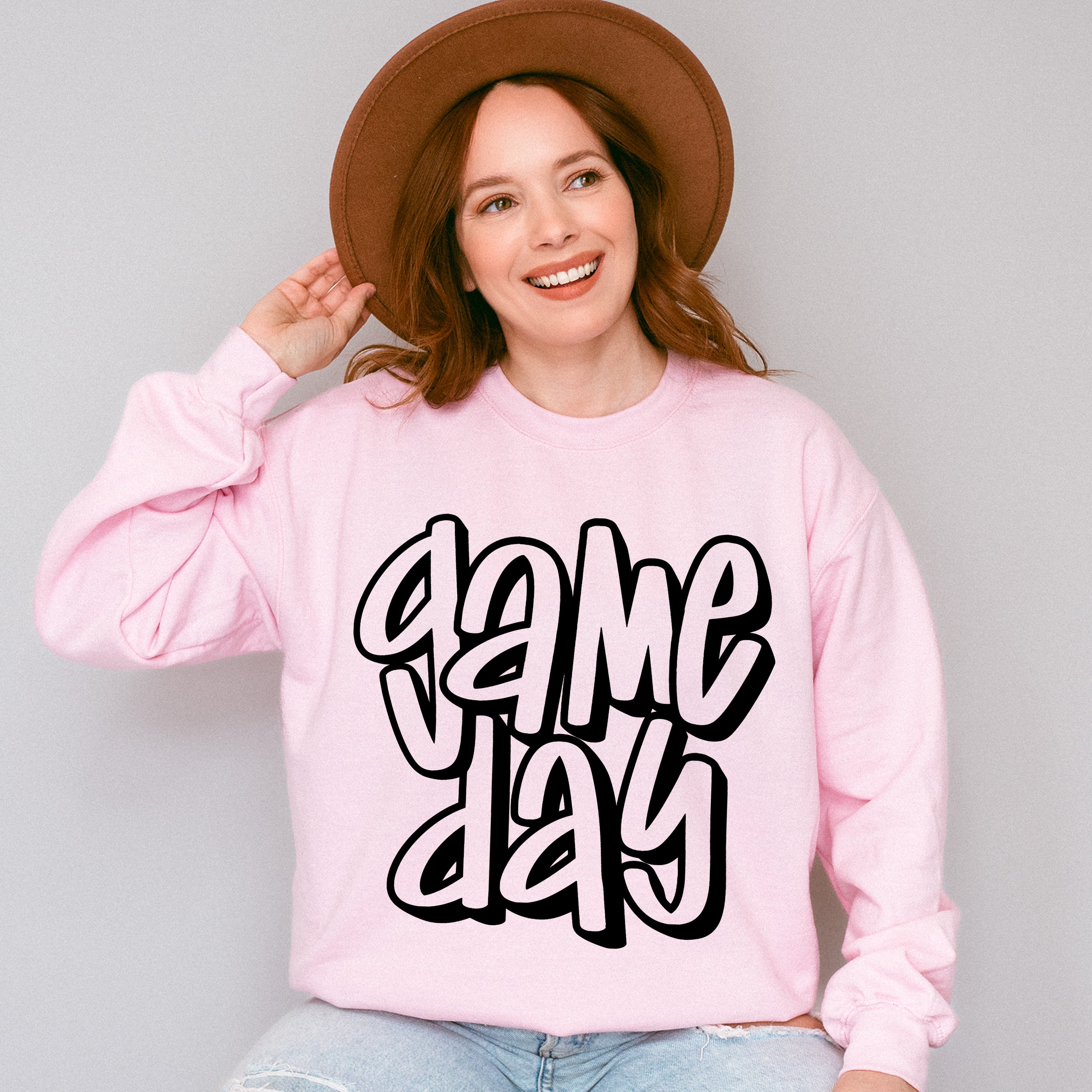 Gameday Graffiti Style Design - Game Day Unisex Crewneck T-Shirt Sweatshirt Hoodie