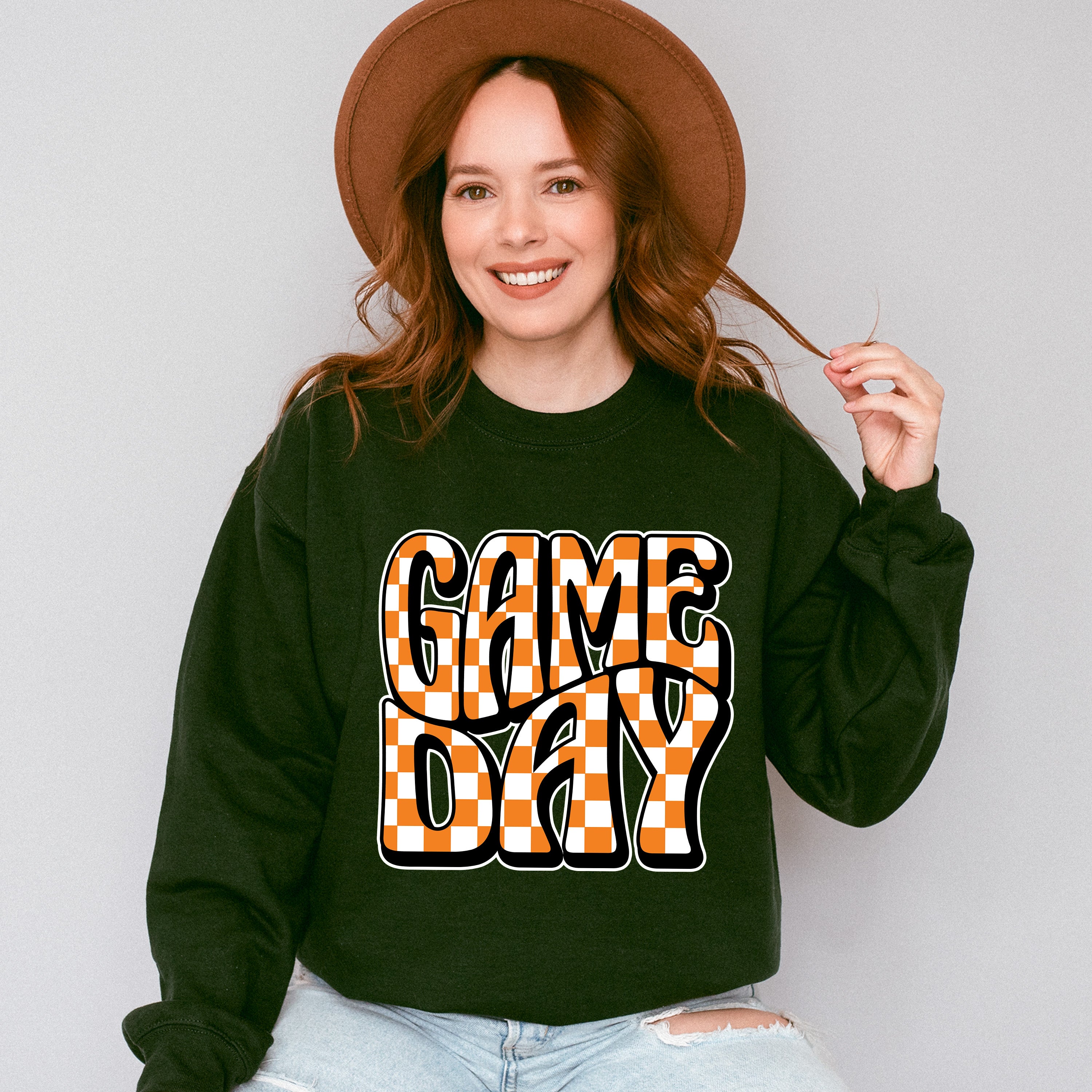 Groovy Gameday Design - Game Day Unisex Crewneck T-Shirt Sweatshirt Hoodie