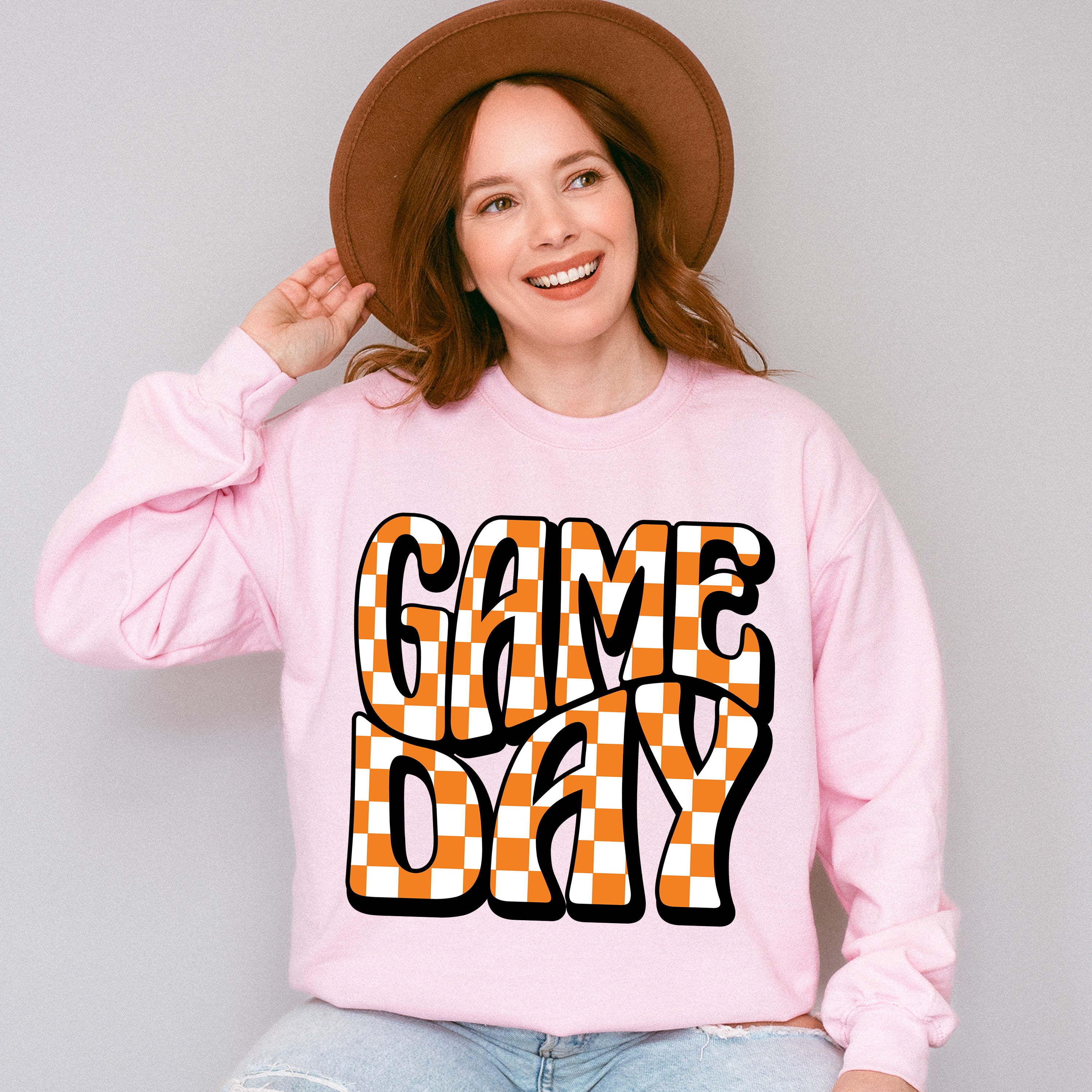 Groovy Gameday Design - Game Day Unisex Crewneck T-Shirt Sweatshirt Hoodie
