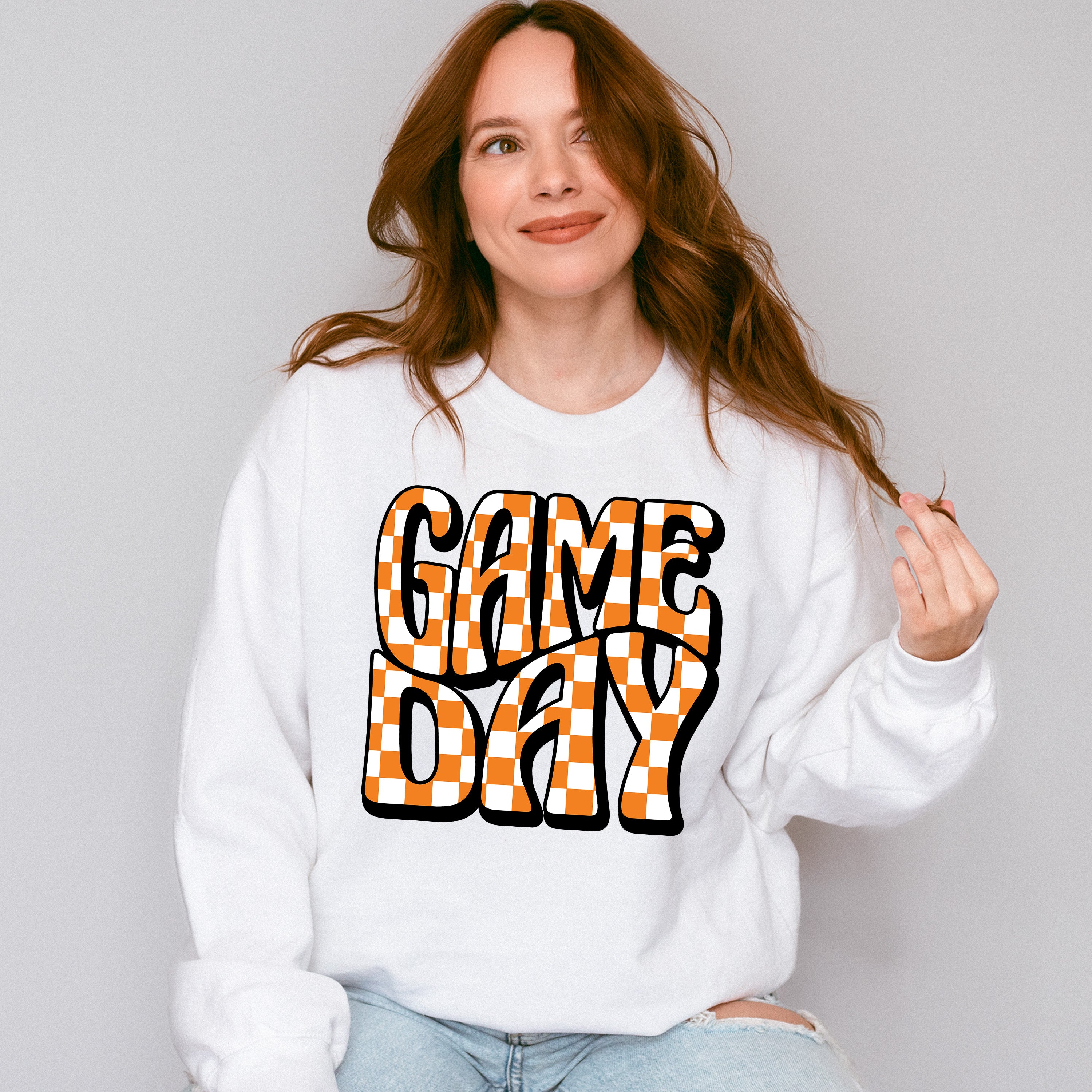Groovy Gameday Design - Game Day Unisex Crewneck T-Shirt Sweatshirt Hoodie