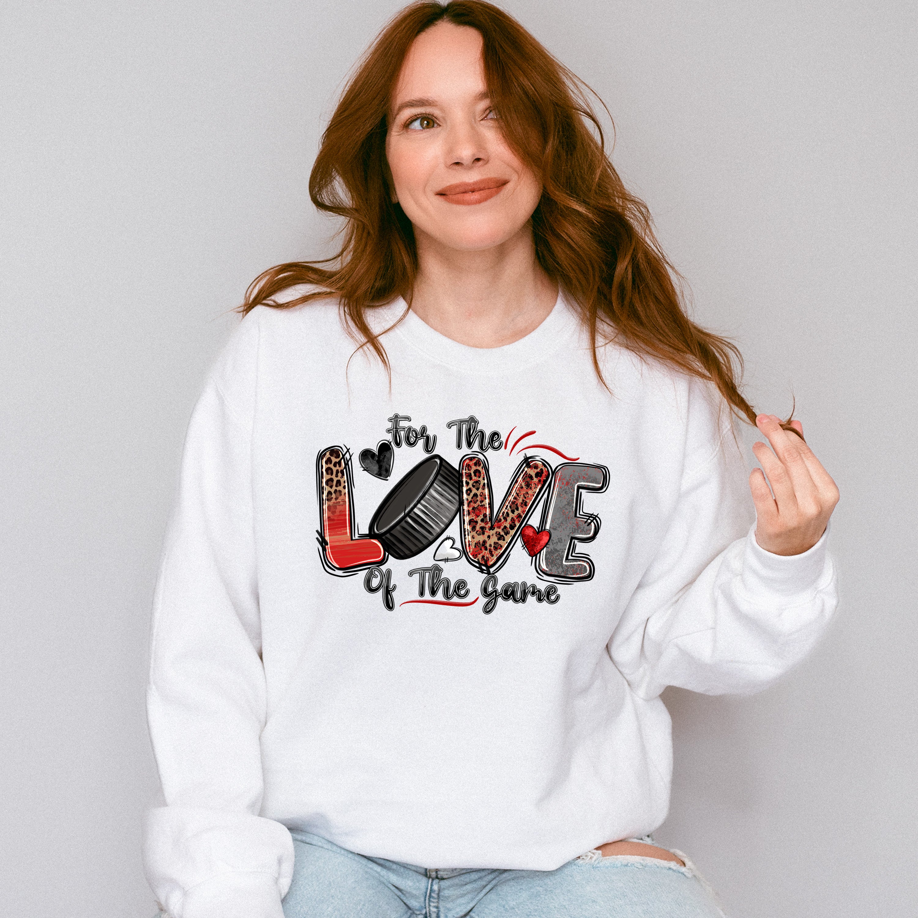 For The Love Of The Game - Hockey Unisex Crewneck T-Shirt Sweatshirt Hoodie