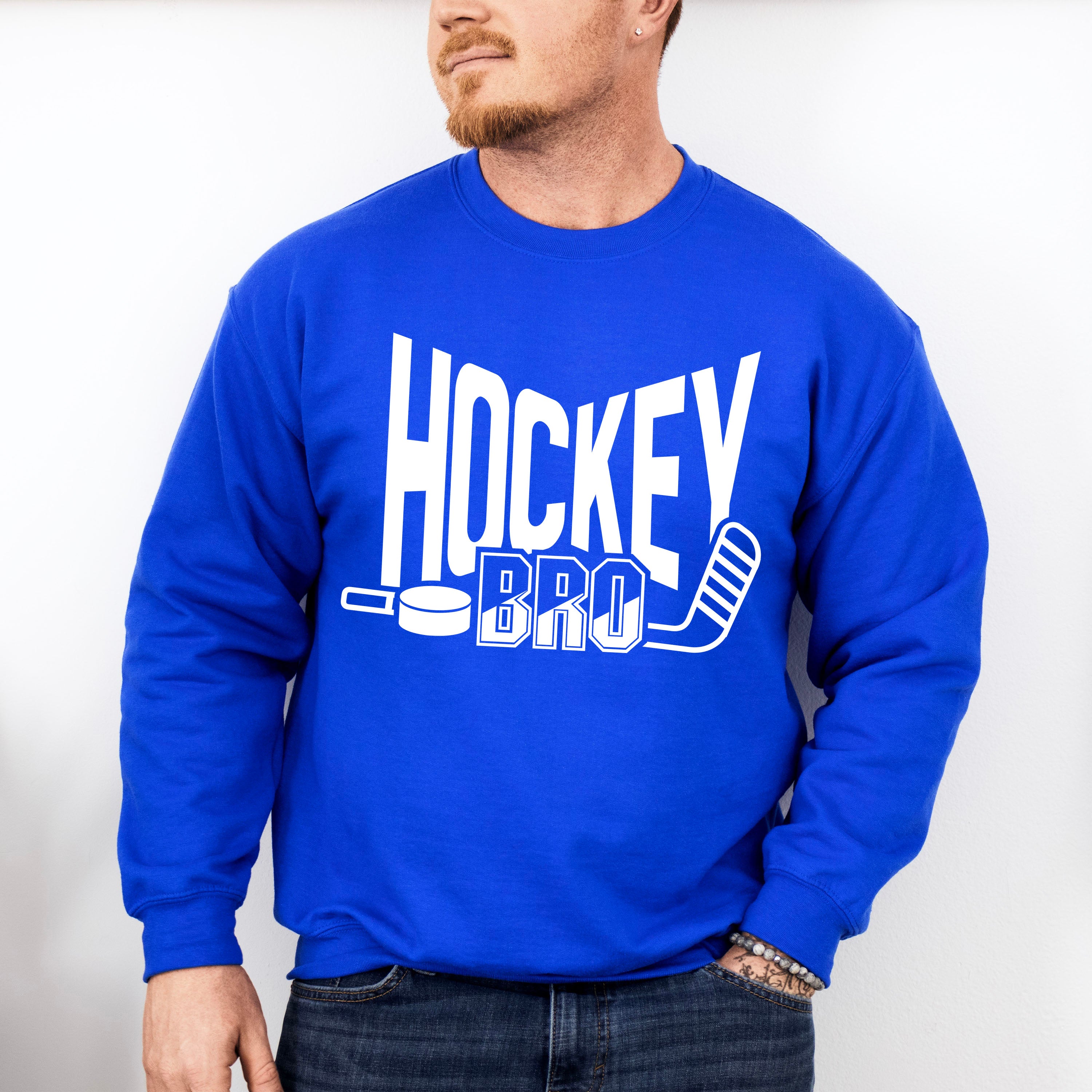 Hockey Bro Design - Hockey Unisex Crewneck T-Shirt Sweatshirt Hoodie
