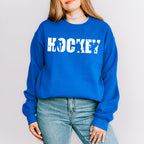 Hockey Player Silhouette - Hockey Unisex Crewneck T-Shirt Sweatshirt Hoodie