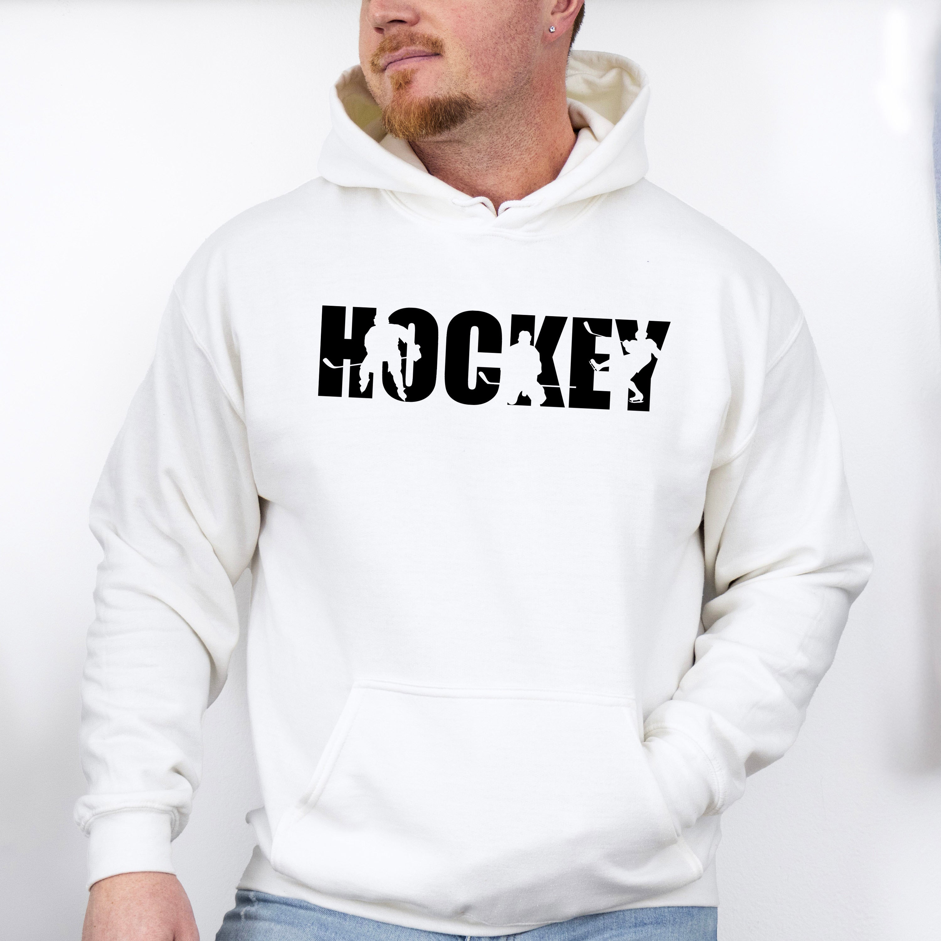 Hockey Player Silhouette - Hockey Unisex Crewneck T-Shirt Sweatshirt Hoodie