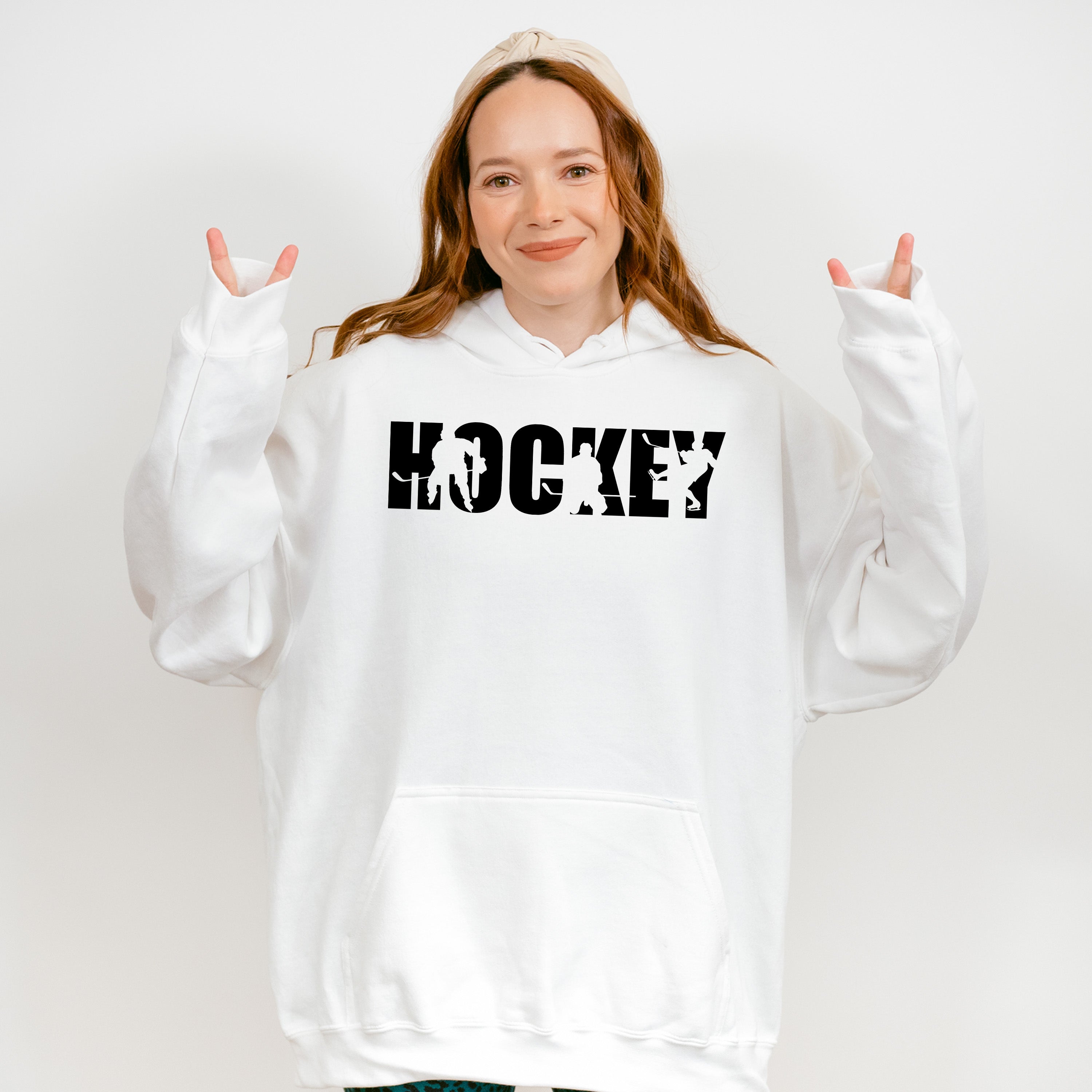 Hockey Player Silhouette - Hockey Unisex Crewneck T-Shirt Sweatshirt Hoodie