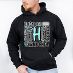 Hockey H Doodles - Hockey Unisex Crewneck T-Shirt Sweatshirt Hoodie