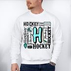 Hockey H Doodles - Hockey Unisex Crewneck T-Shirt Sweatshirt Hoodie