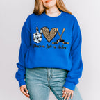 Peace Love Hockey - Hockey Unisex Crewneck T-Shirt Sweatshirt Hoodie