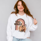 Fall Vibes Rainbow Pumpkin - Fall Unisex Crewneck T-Shirt Sweatshirt Hoodie