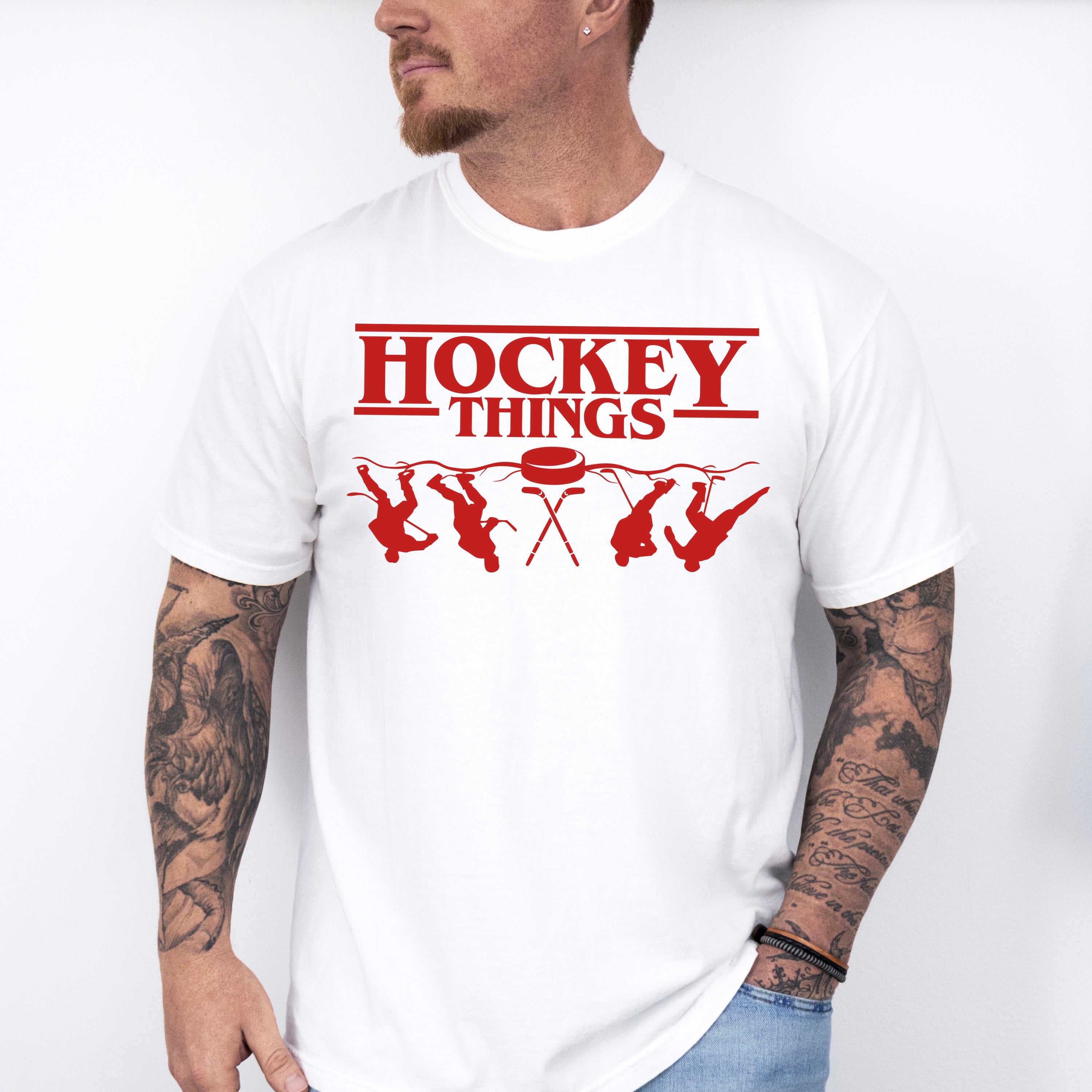 Hockey Things - Hockey Unisex Crewneck T-Shirt Sweatshirt Hoodie
