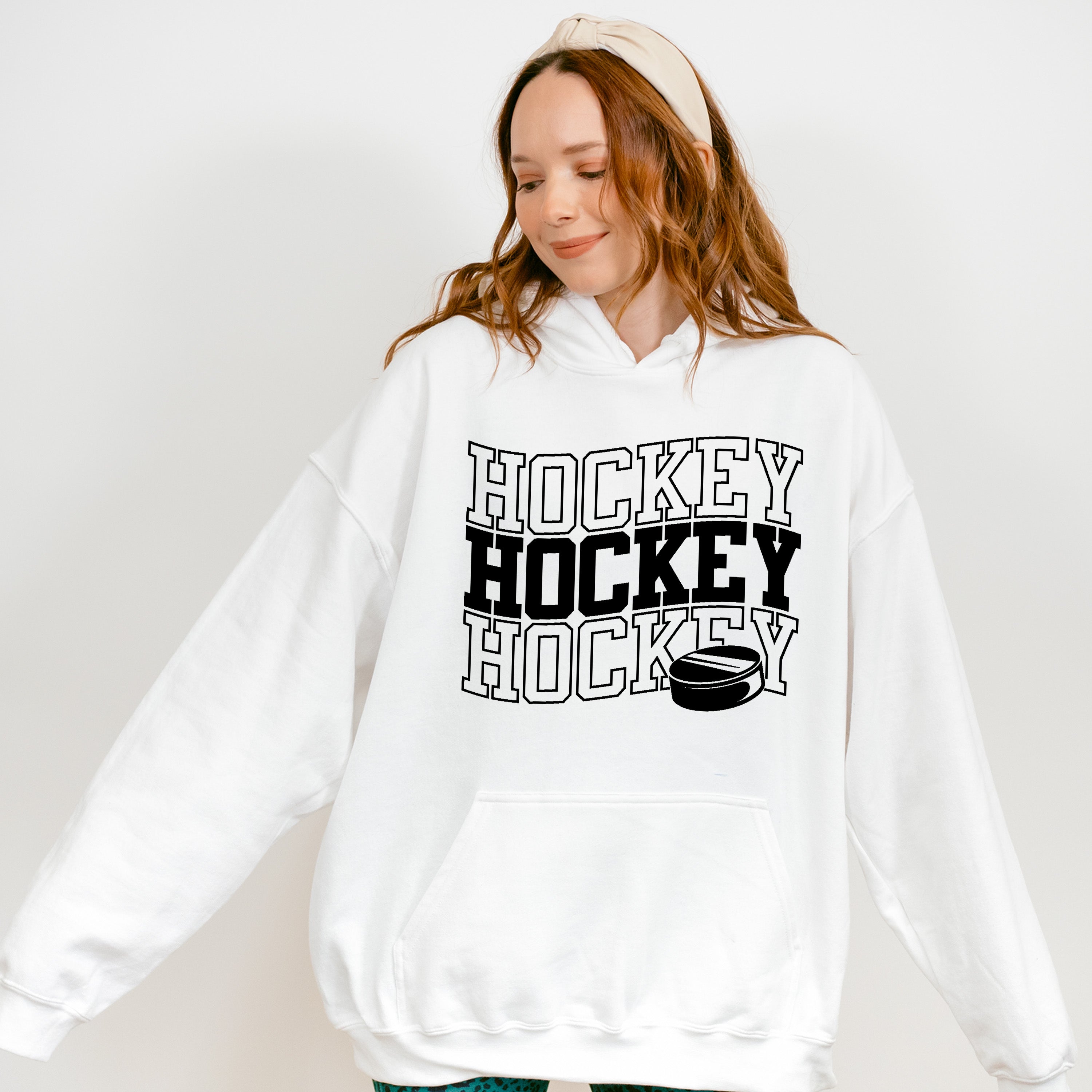 Simple Hockey Hockey Design - Hockey Unisex Crewneck T-Shirt Sweatshirt Hoodie