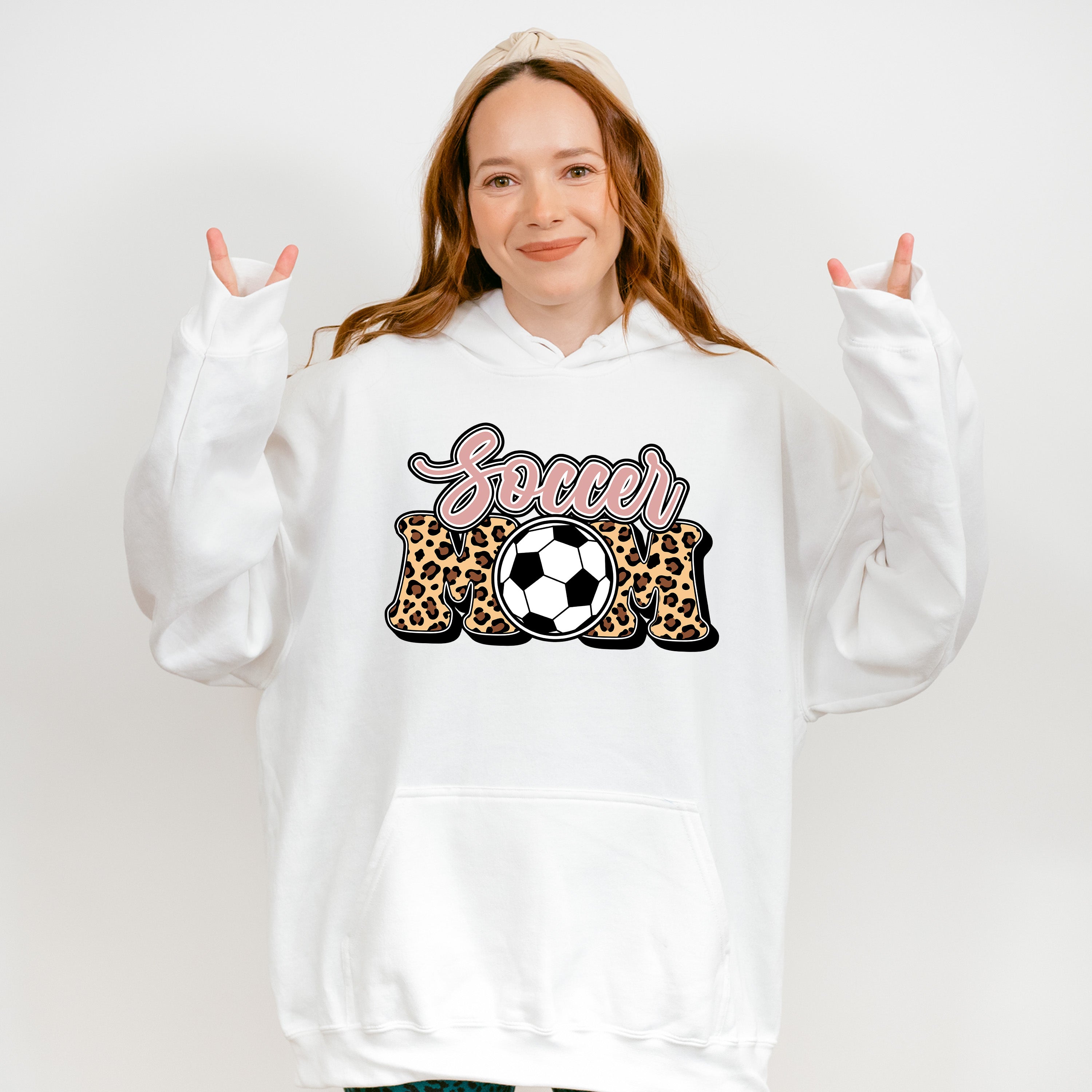 Soccer Mom Leopard - Soccer Unisex Crewneck T-Shirt Sweatshirt Hoodie