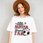 Little Sister Biggest Fan - Soccer Unisex Crewneck T-Shirt Sweatshirt Hoodie