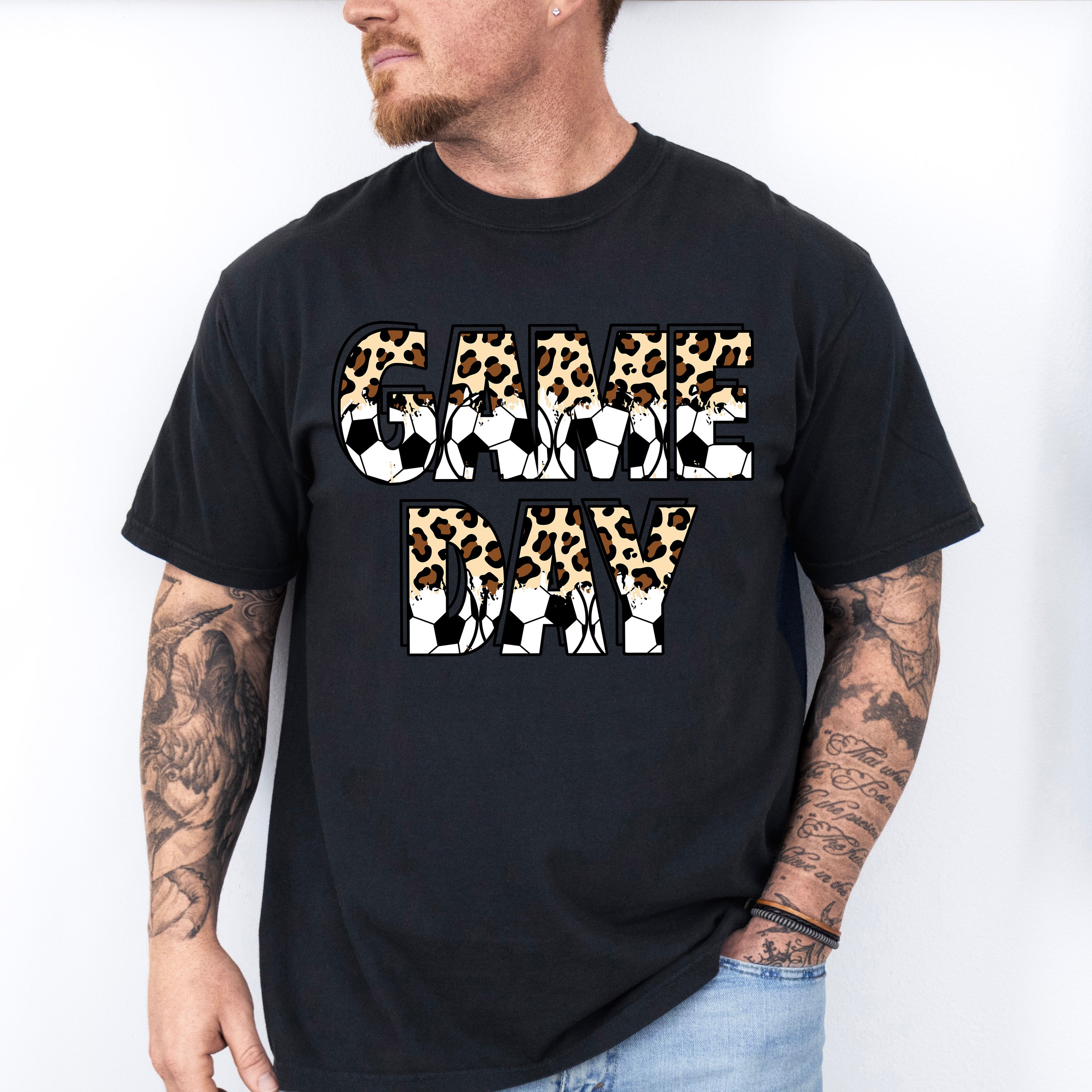 Soccer Game Day Leopard - Soccer Unisex Crewneck T-Shirt Sweatshirt Hoodie
