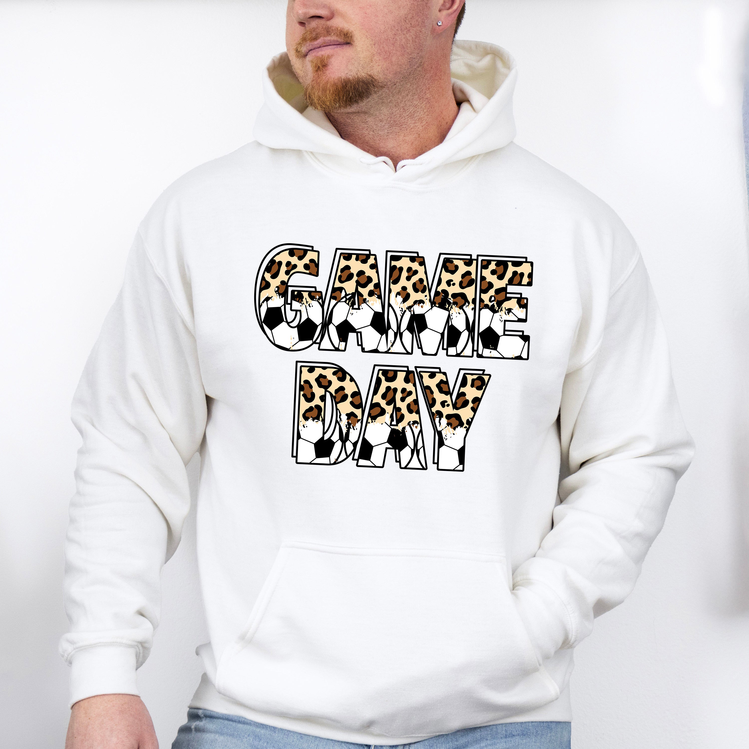 Soccer Game Day Leopard - Soccer Unisex Crewneck T-Shirt Sweatshirt Hoodie