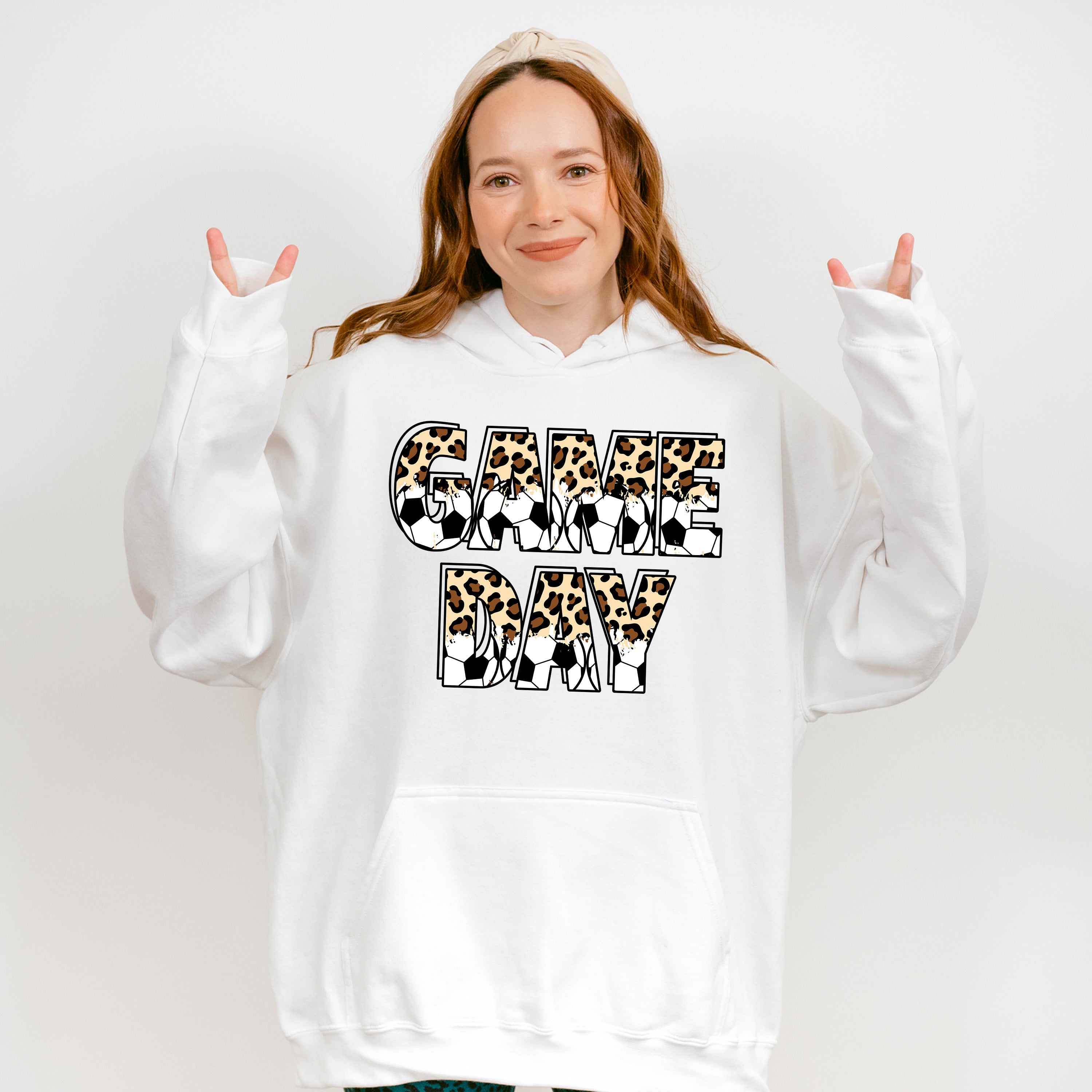 Soccer Game Day Leopard - Soccer Unisex Crewneck T-Shirt Sweatshirt Hoodie