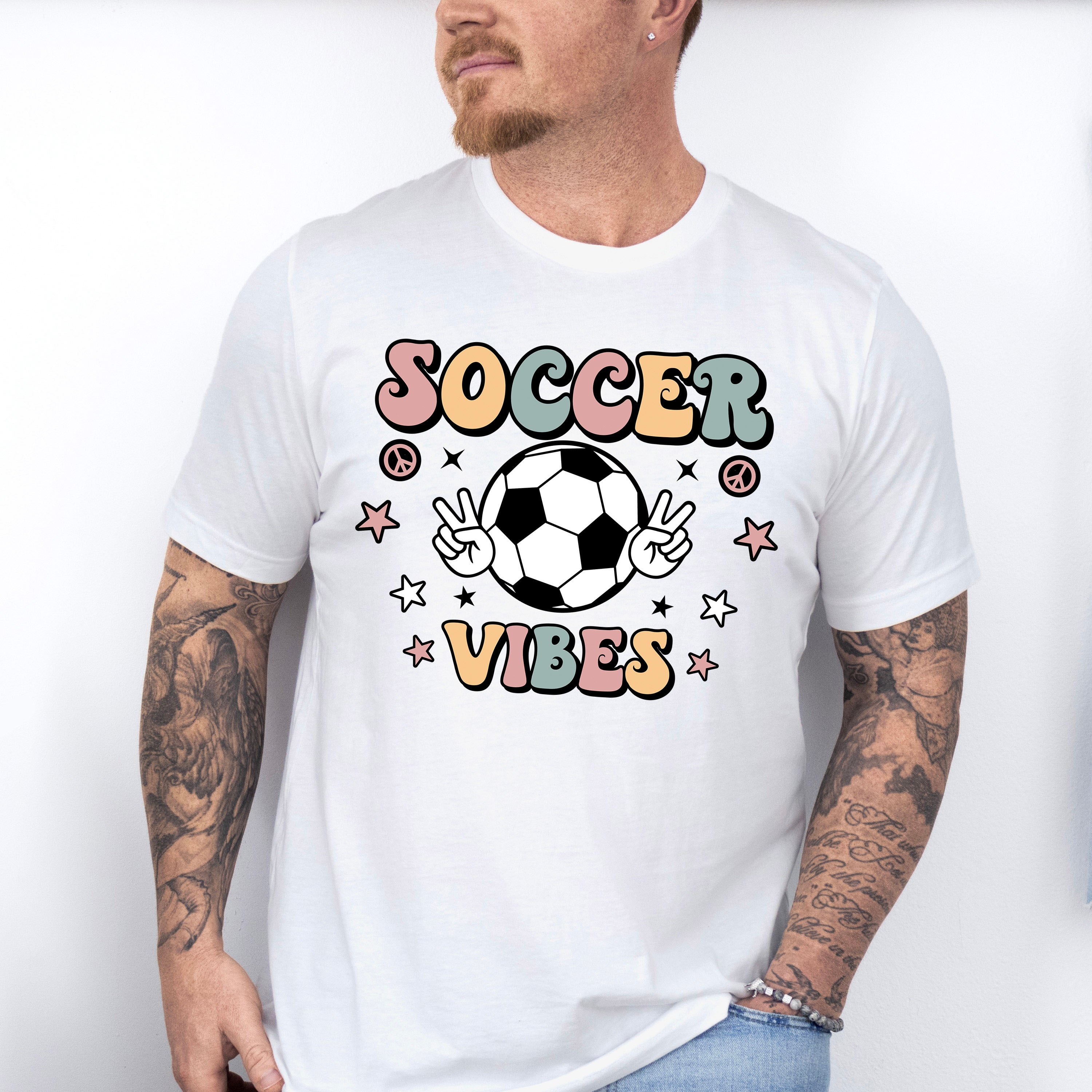 Peace Soccer Vibes - Soccer Unisex Crewneck T-Shirt Sweatshirt Hoodie