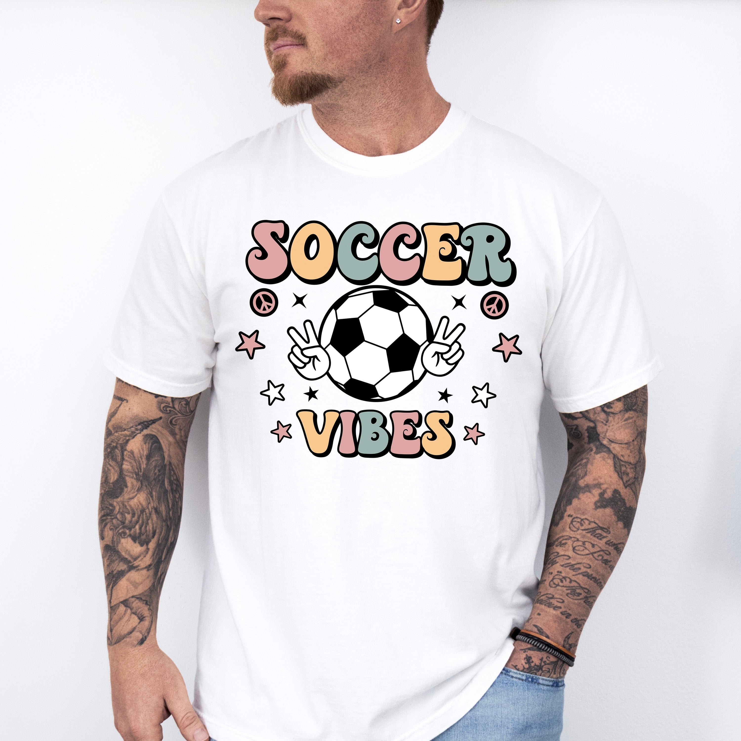 Peace Soccer Vibes - Soccer Unisex Crewneck T-Shirt Sweatshirt Hoodie