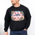 US Flag Lips Design - Soccer Unisex Crewneck T-Shirt Sweatshirt Hoodie