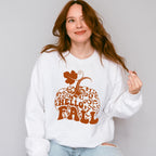 Hello Fall Pumpkin - Fall Unisex Crewneck T-Shirt Sweatshirt Hoodie