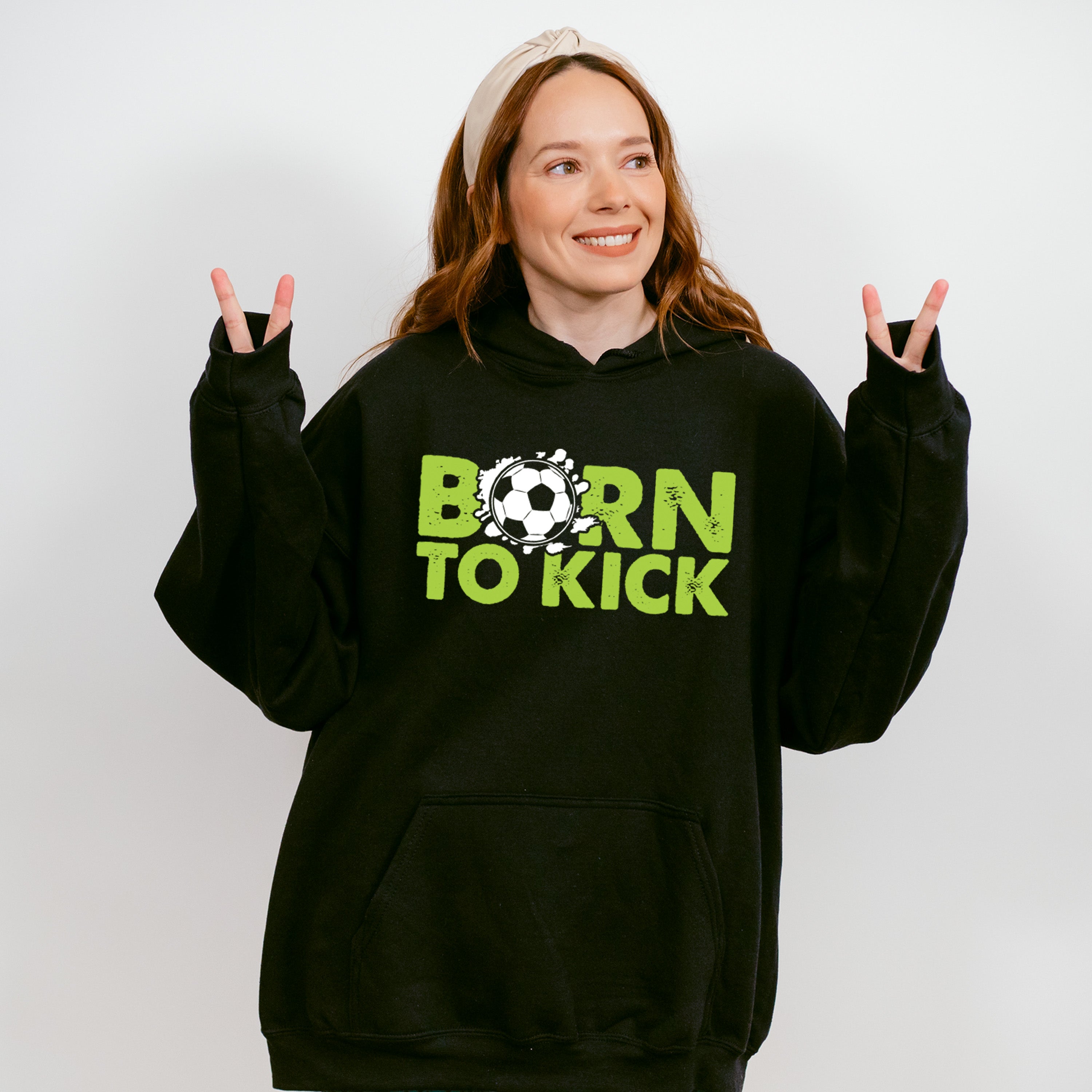 Born To Kick - Soccer Unisex Crewneck T-Shirt Sweatshirt Hoodie