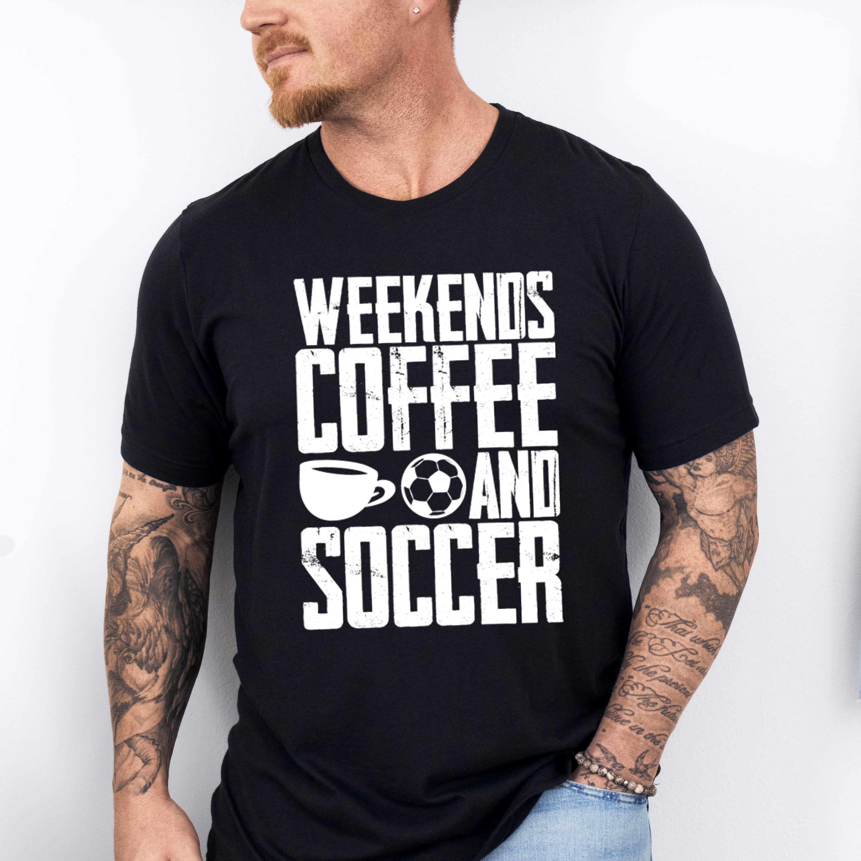 Weekends Coffee And Soccer - Soccer Unisex Crewneck T-Shirt Sweatshirt Hoodie