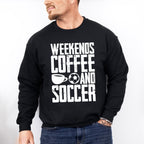 Weekends Coffee And Soccer - Soccer Unisex Crewneck T-Shirt Sweatshirt Hoodie