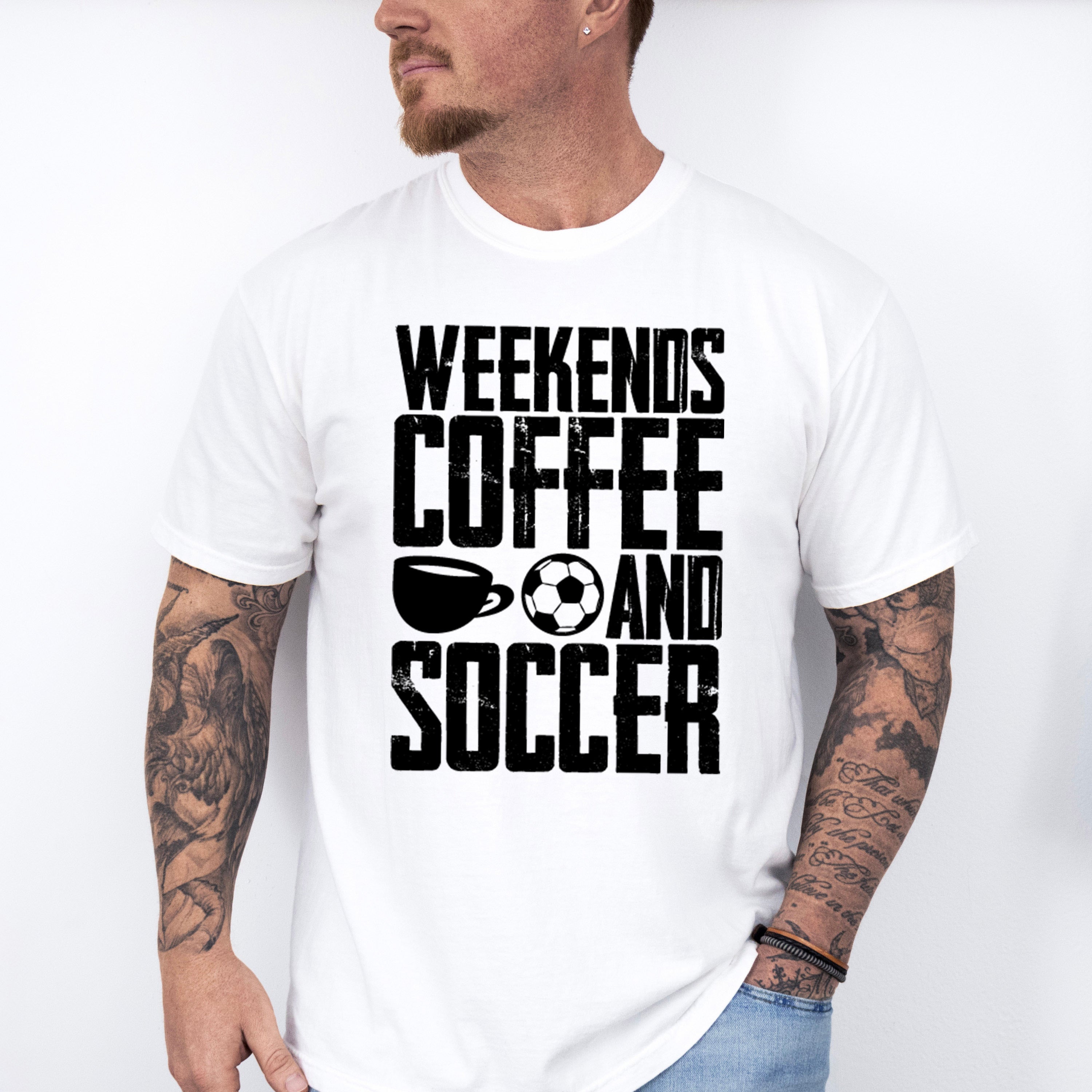 Weekends Coffee And Soccer - Soccer Unisex Crewneck T-Shirt Sweatshirt Hoodie