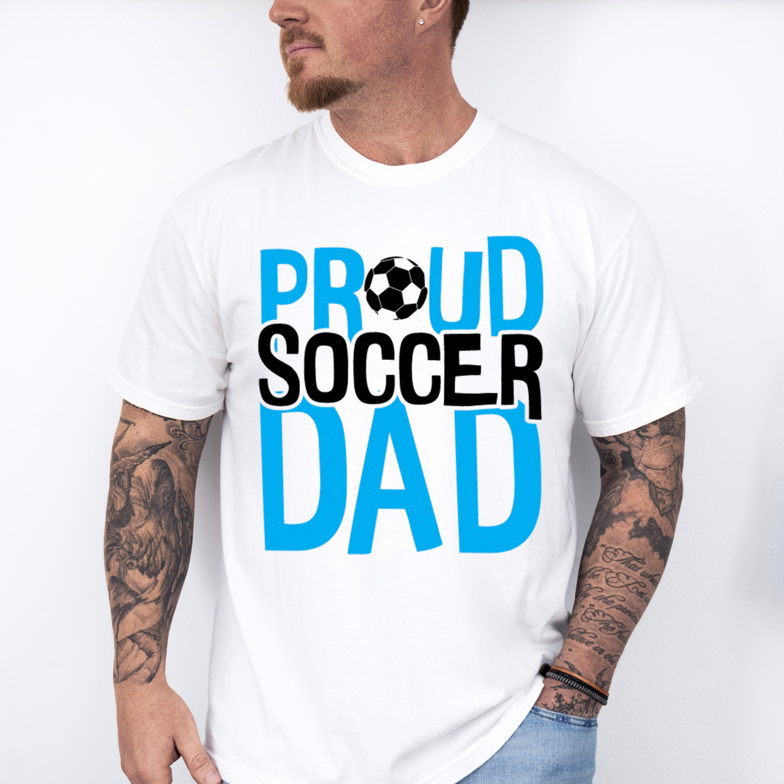 Proud Soccer Dad - Soccer Unisex Crewneck T-Shirt Sweatshirt Hoodie