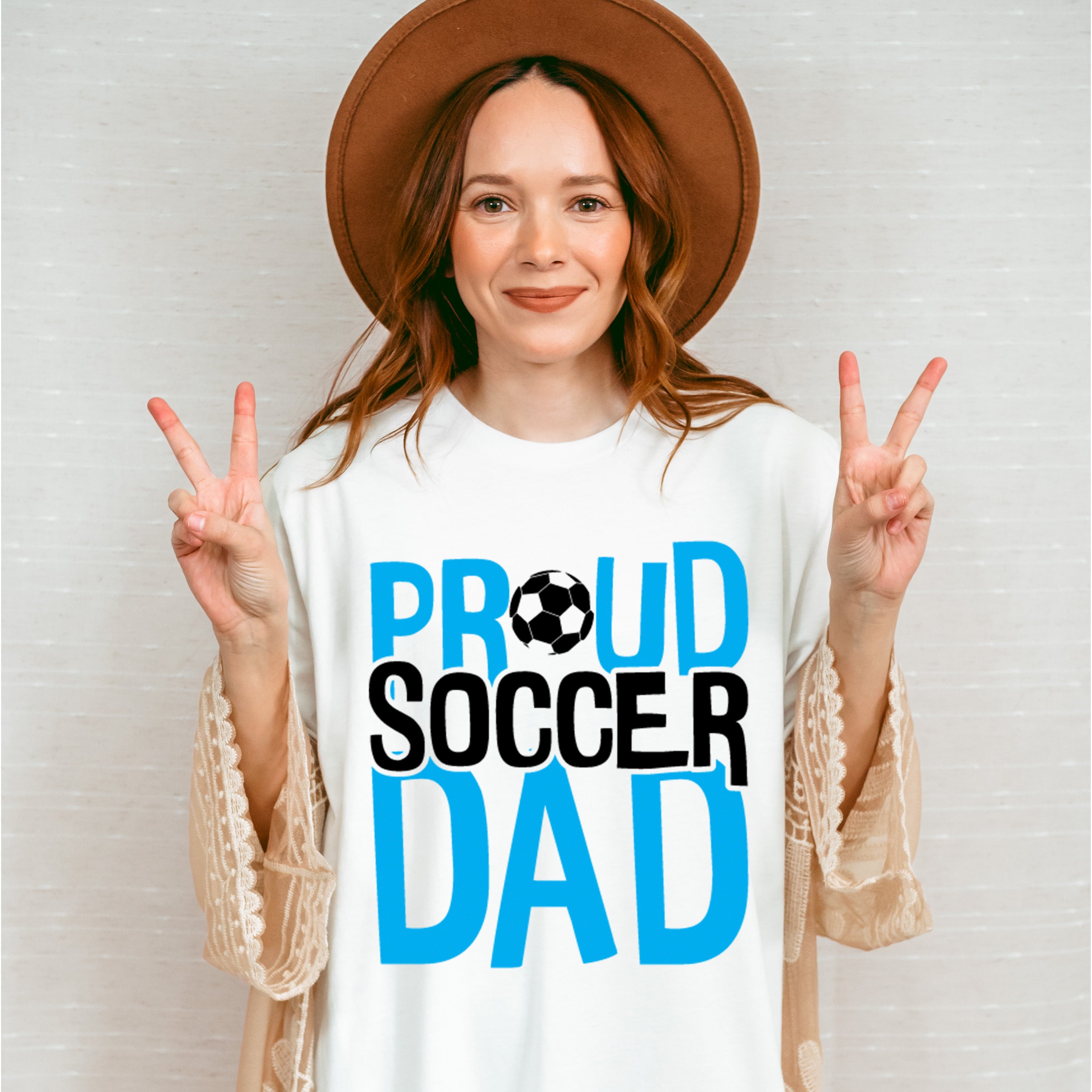 Proud Soccer Dad - Soccer Unisex Crewneck T-Shirt Sweatshirt Hoodie