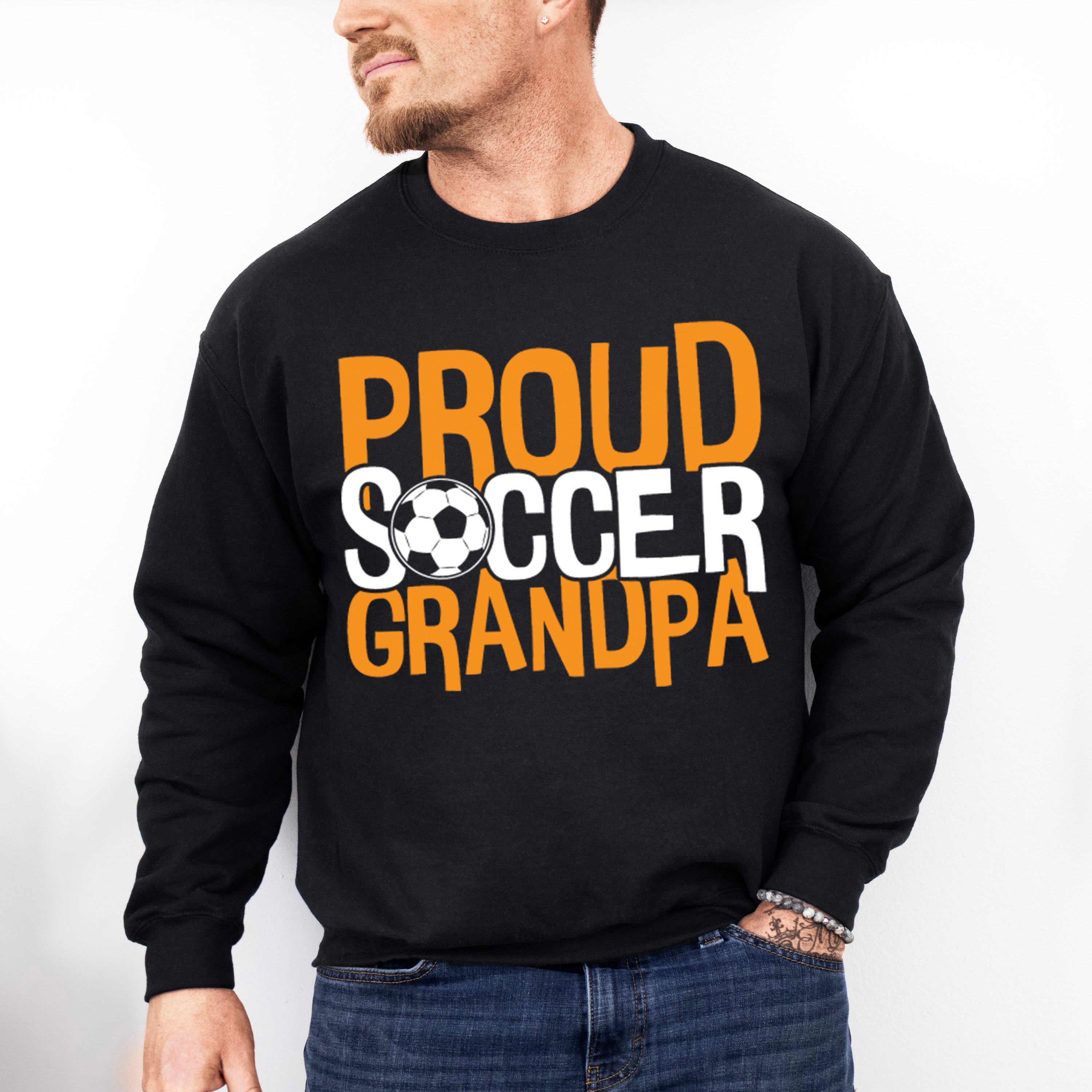 Proud Soccer Grandpa - Soccer Unisex Crewneck T-Shirt Sweatshirt Hoodie