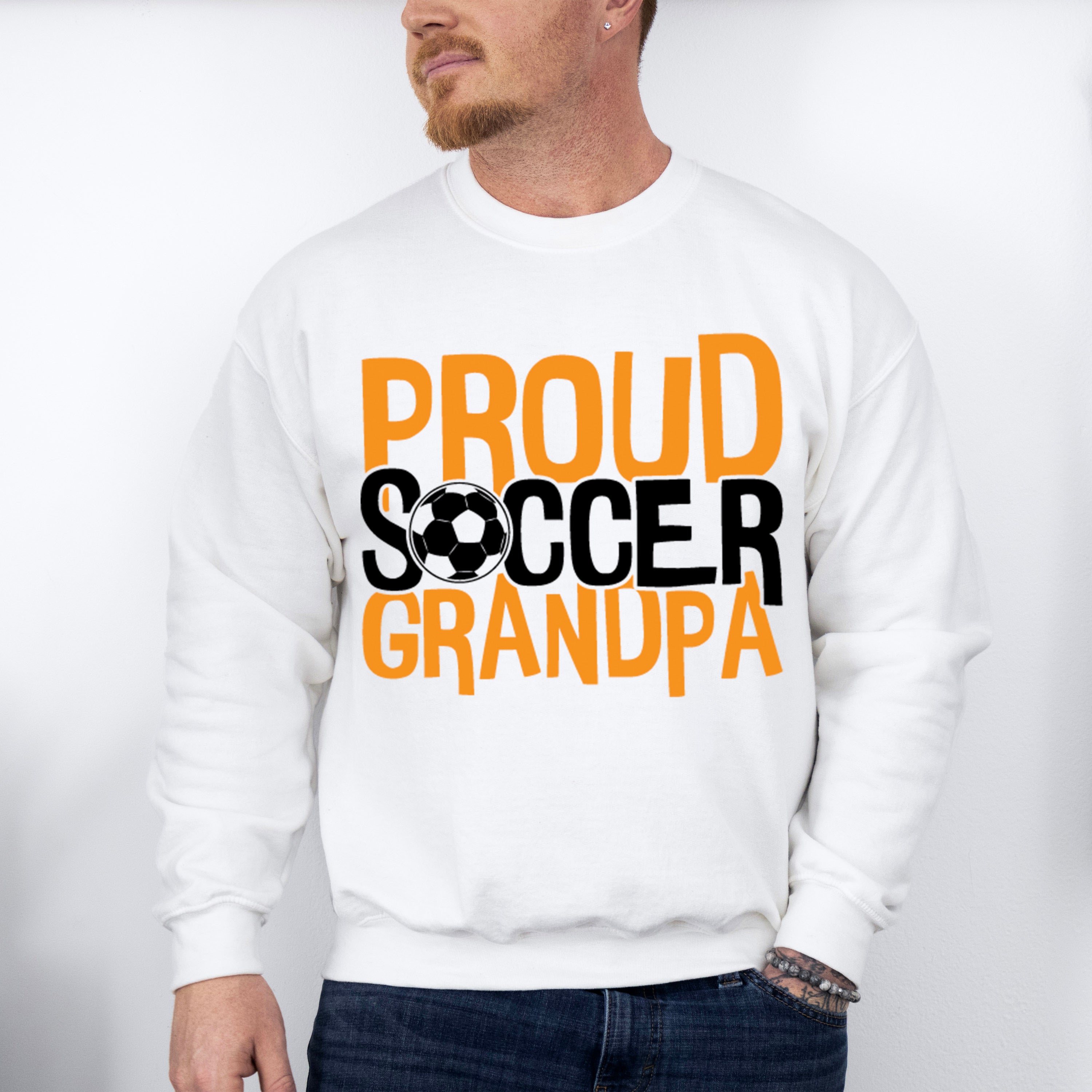 Proud Soccer Grandpa - Soccer Unisex Crewneck T-Shirt Sweatshirt Hoodie