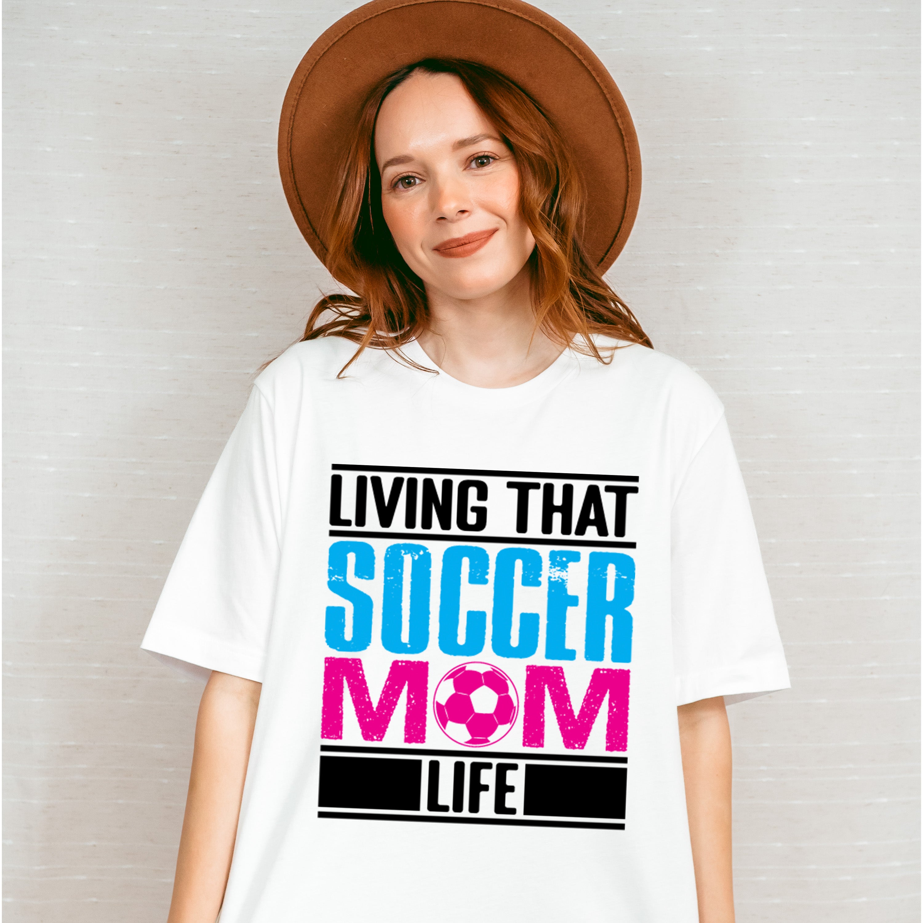 Living That Soccer Mom - Soccer Unisex Crewneck T-Shirt Sweatshirt Hoodie