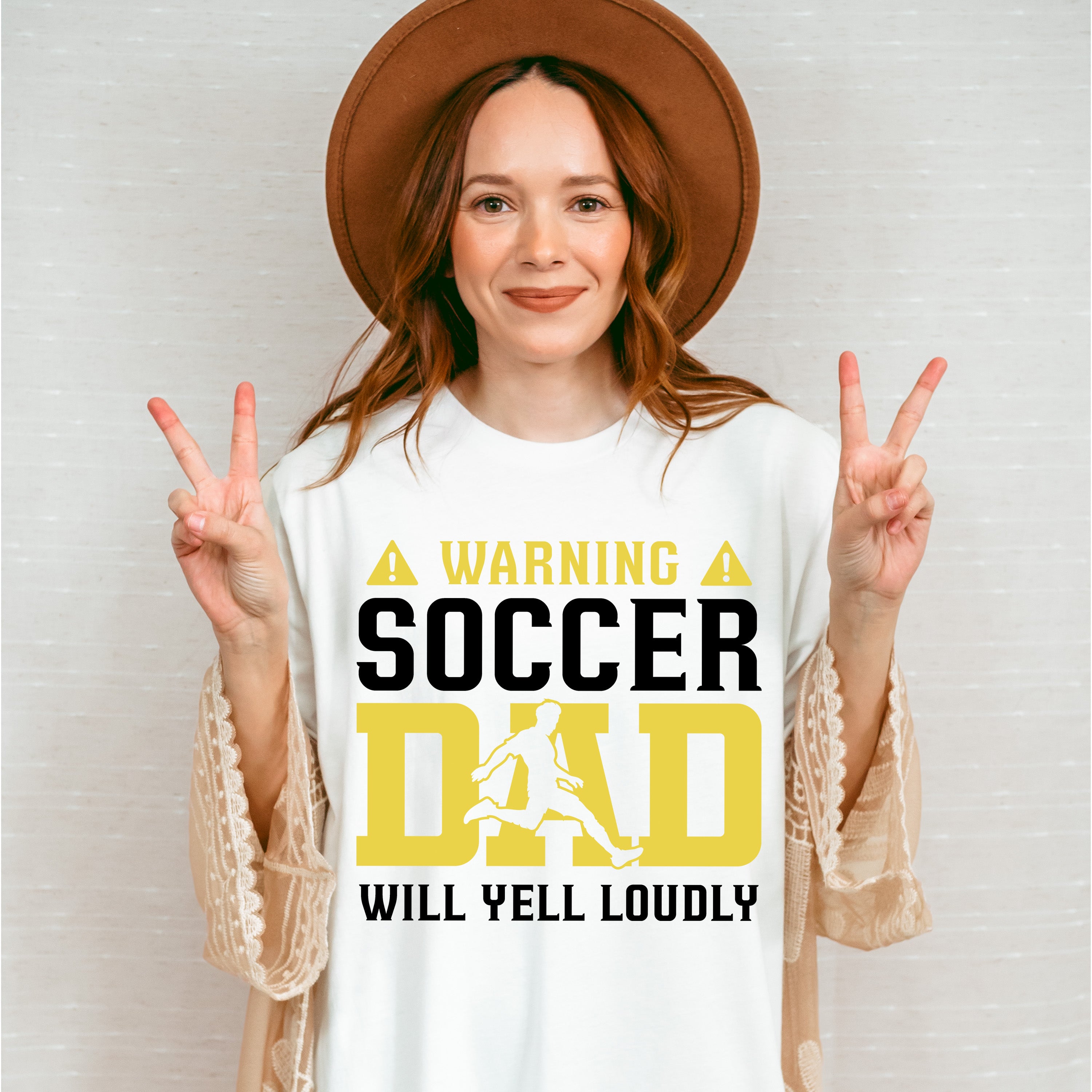 Warning Soccer Dad Will Yell Loudly - Soccer Unisex Crewneck T-Shirt Sweatshirt Hoodie