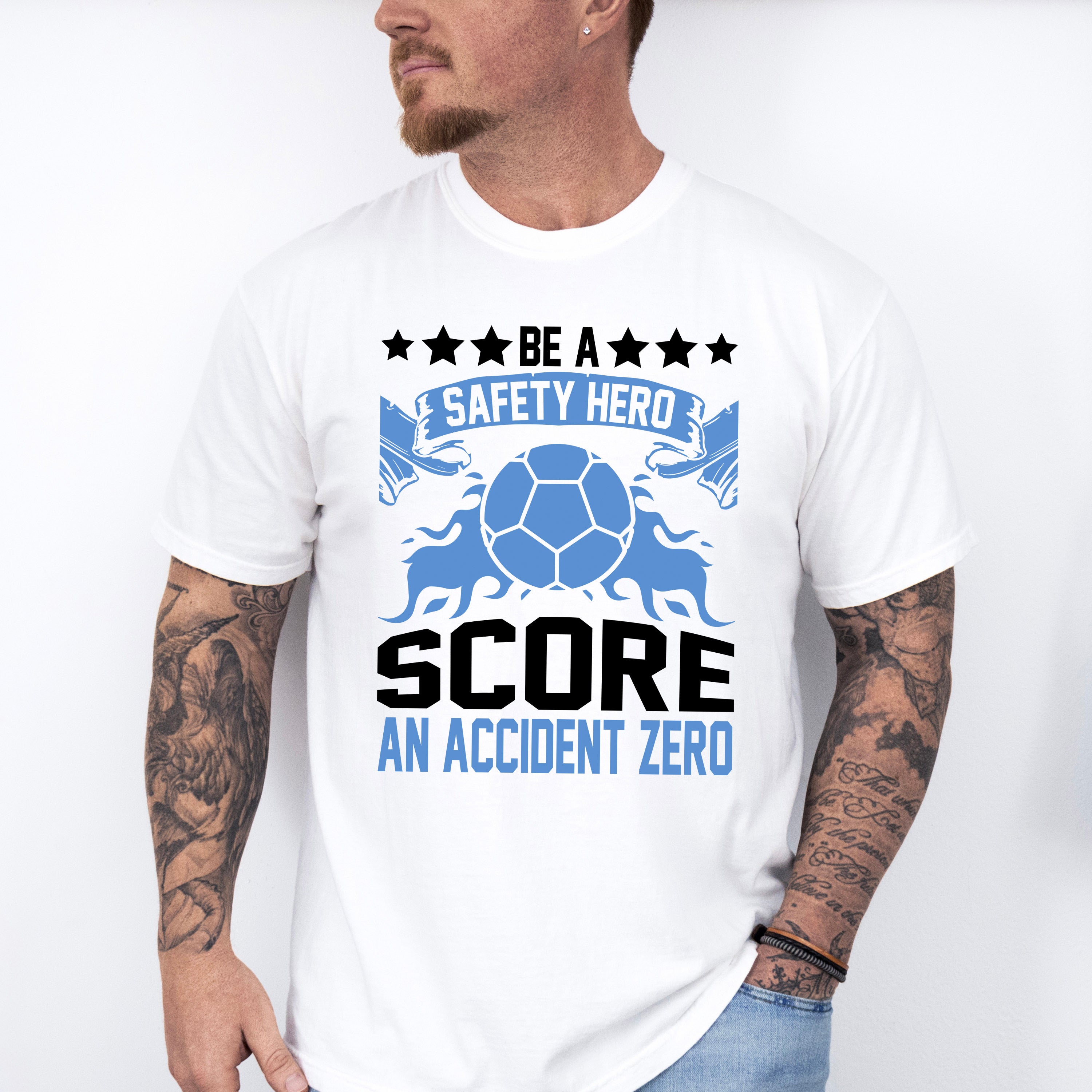 Be A Safety Hero Score An Accident Zero - Soccer Unisex Crewneck T-Shirt Sweatshirt Hoodie