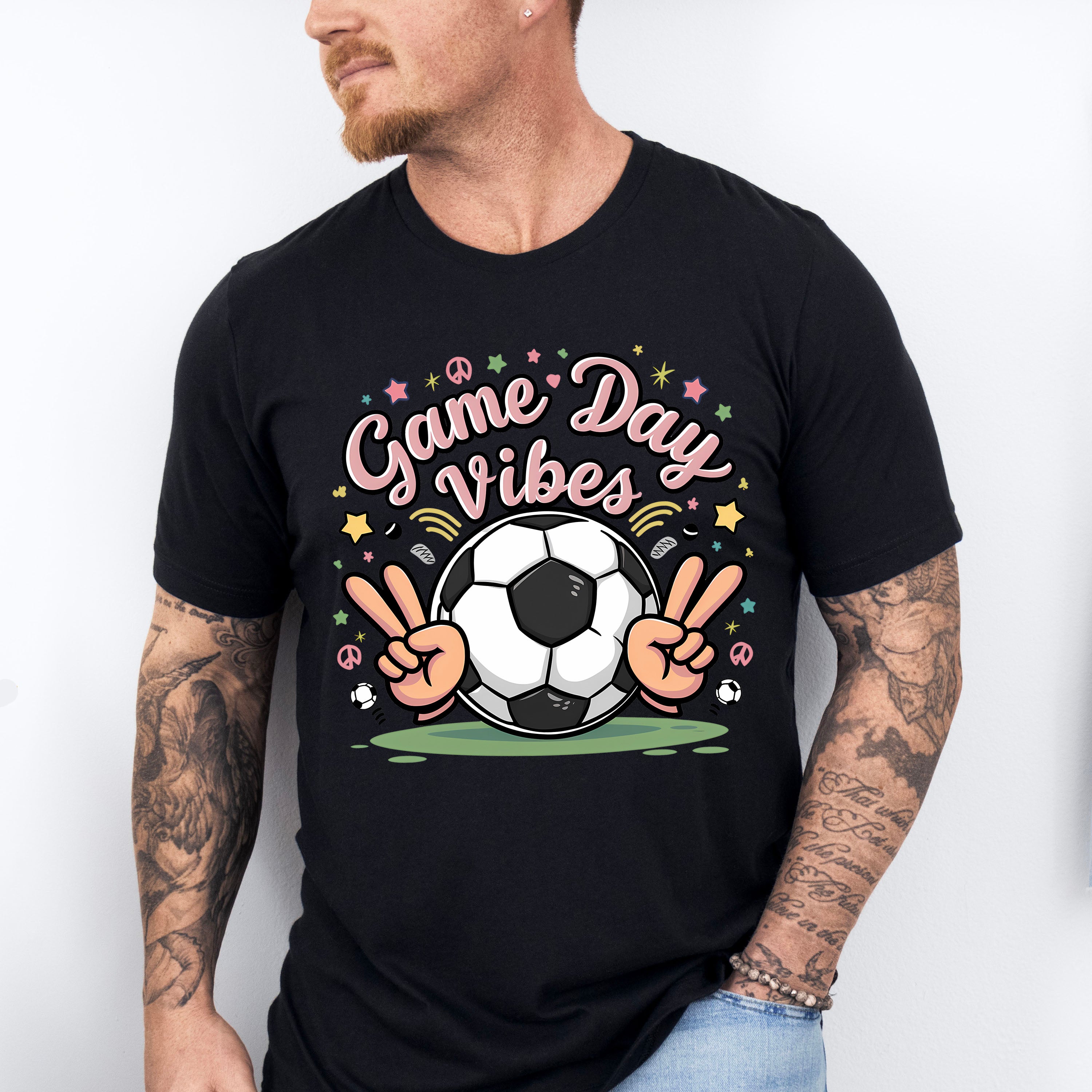 Game Day Vibes Soccer Ball Design - Soccer Unisex Crewneck T-Shirt Sweatshirt Hoodie