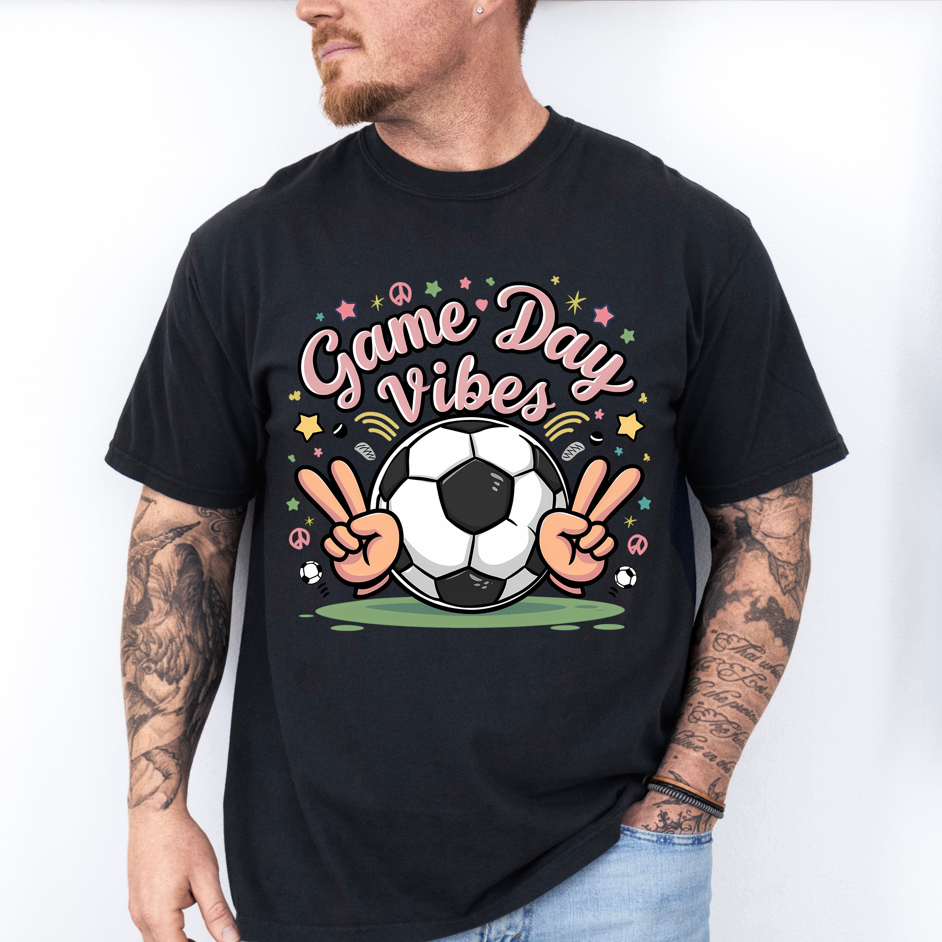 Game Day Vibes Soccer Ball Design - Soccer Unisex Crewneck T-Shirt Sweatshirt Hoodie