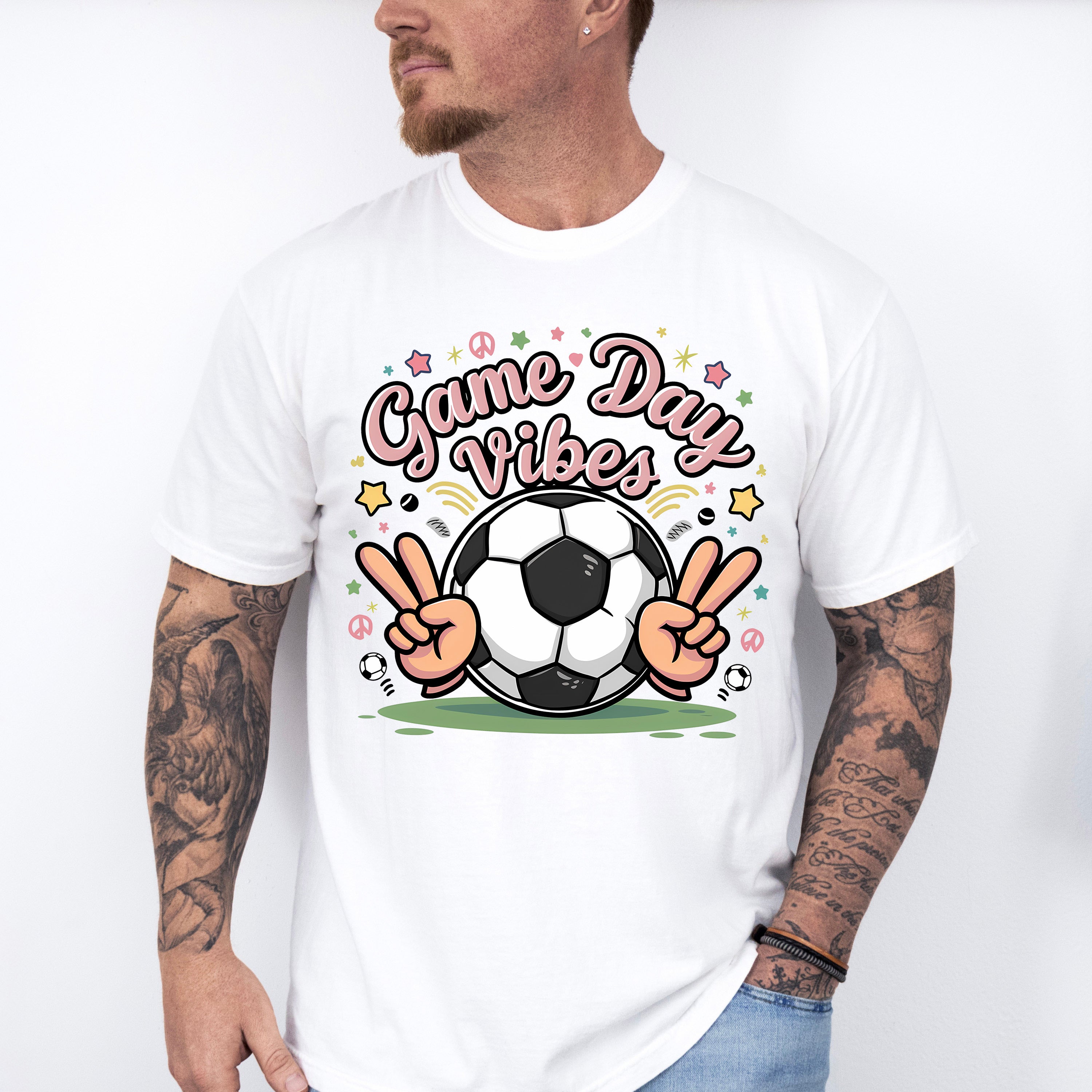 Game Day Vibes Soccer Ball Design - Soccer Unisex Crewneck T-Shirt Sweatshirt Hoodie