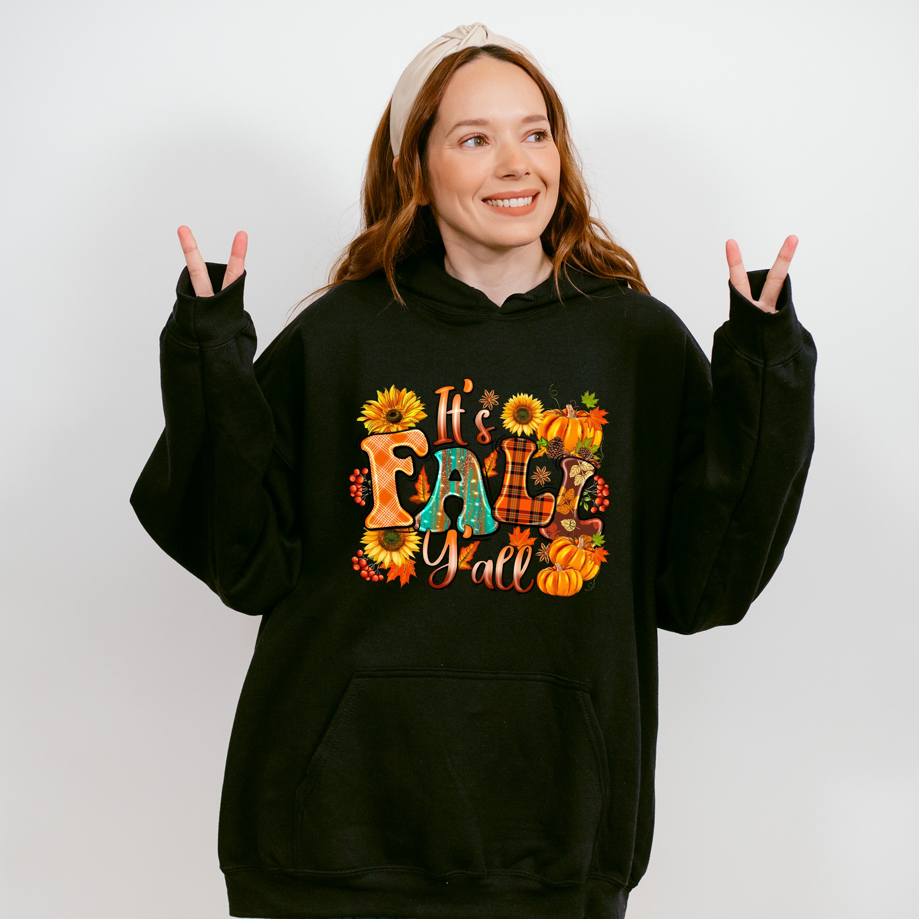 It's Fall Y'all Sunflowers - Fall Unisex Crewneck T-Shirt Sweatshirt Hoodie