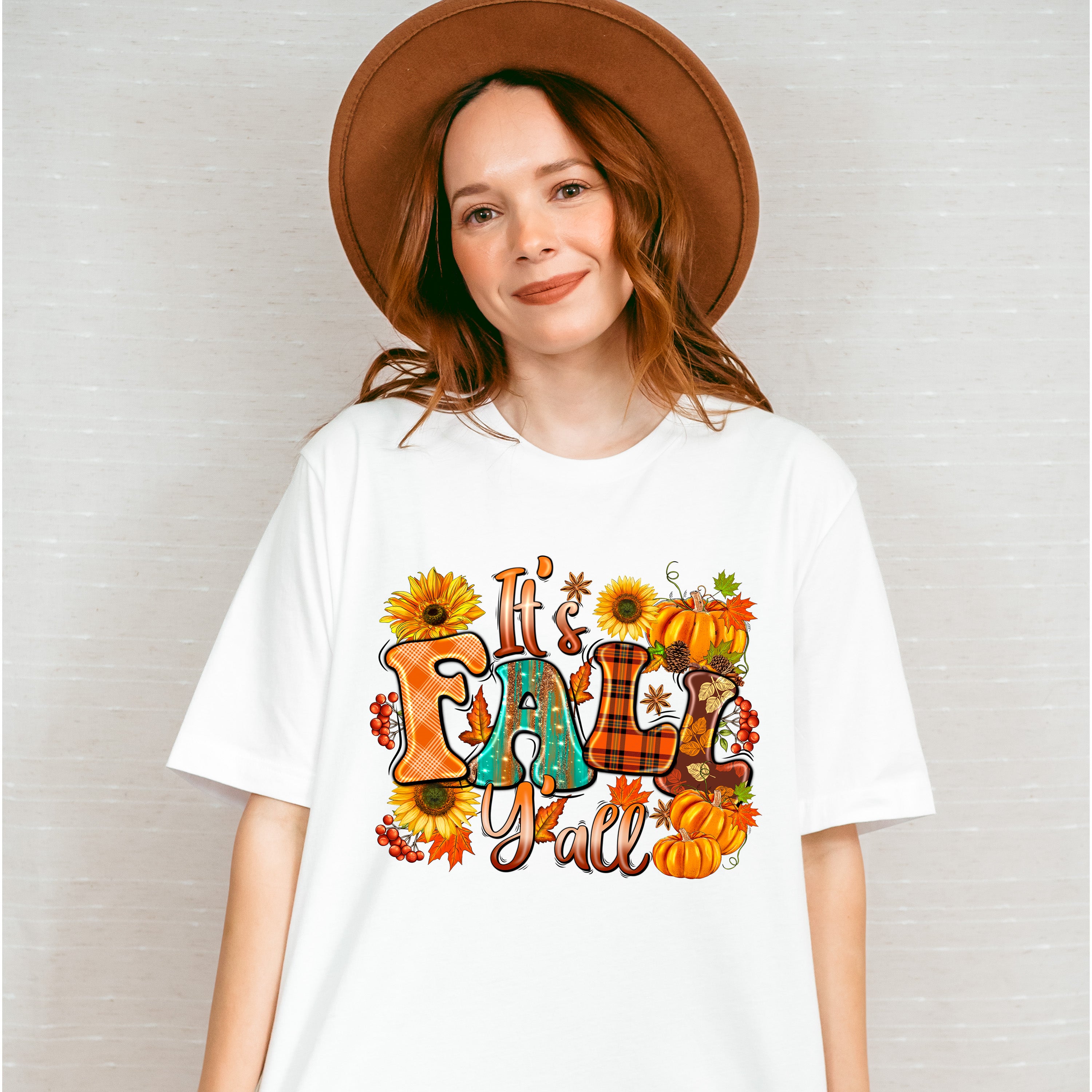 It's Fall Y'all Sunflowers - Fall Unisex Crewneck T-Shirt Sweatshirt Hoodie