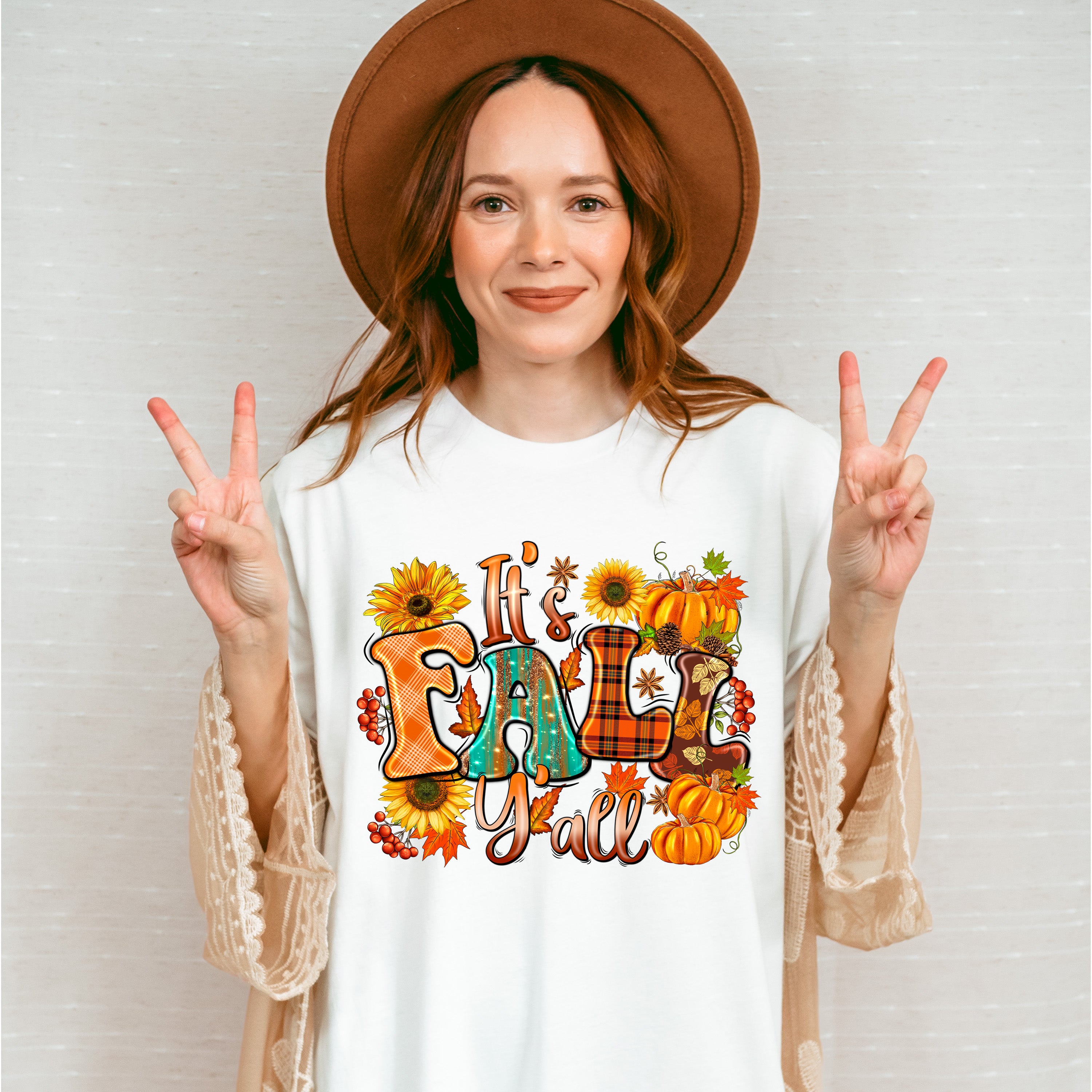 It's Fall Y'all Sunflowers - Fall Unisex Crewneck T-Shirt Sweatshirt Hoodie