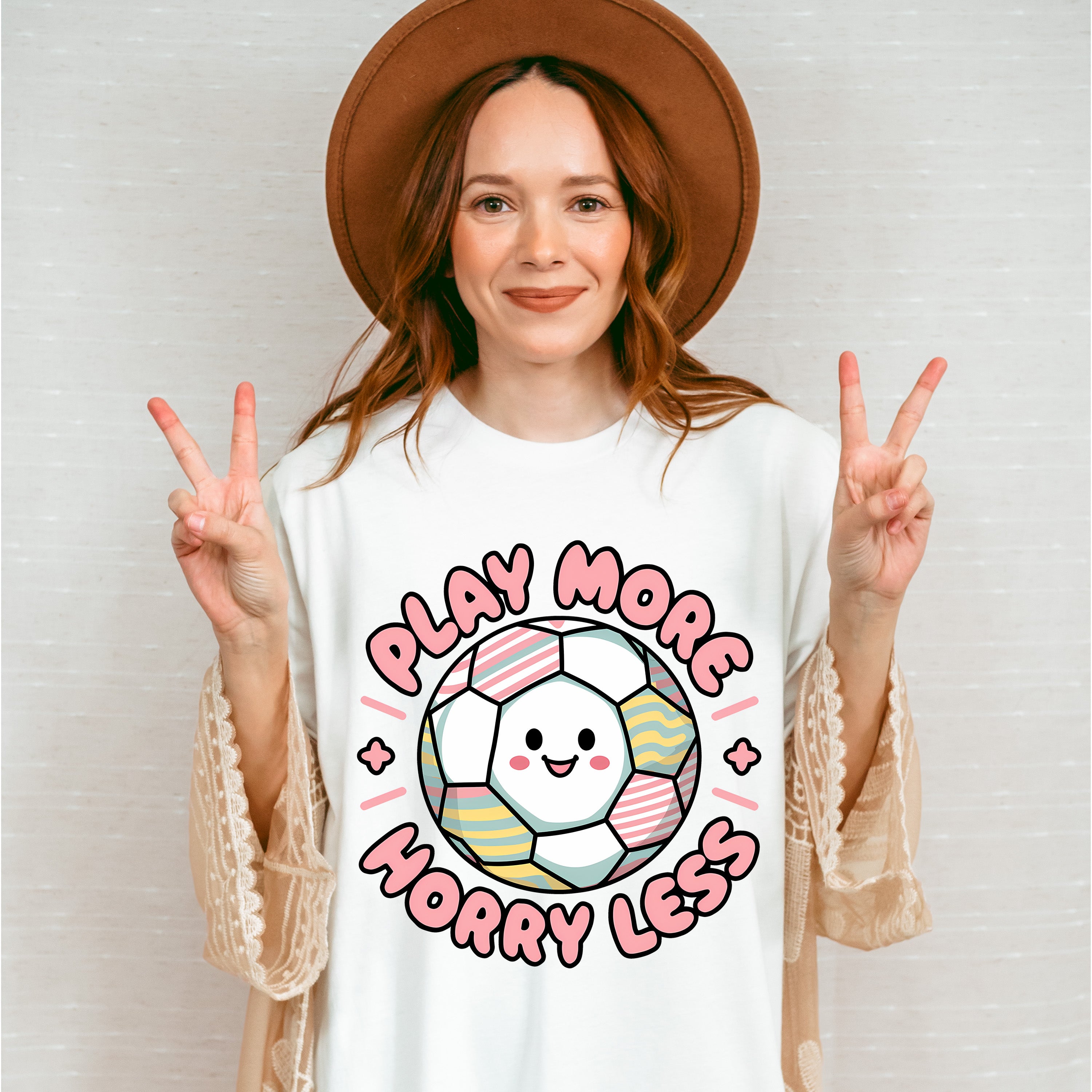 Play More Horry Less - Soccer Unisex Crewneck T-Shirt Sweatshirt Hoodie