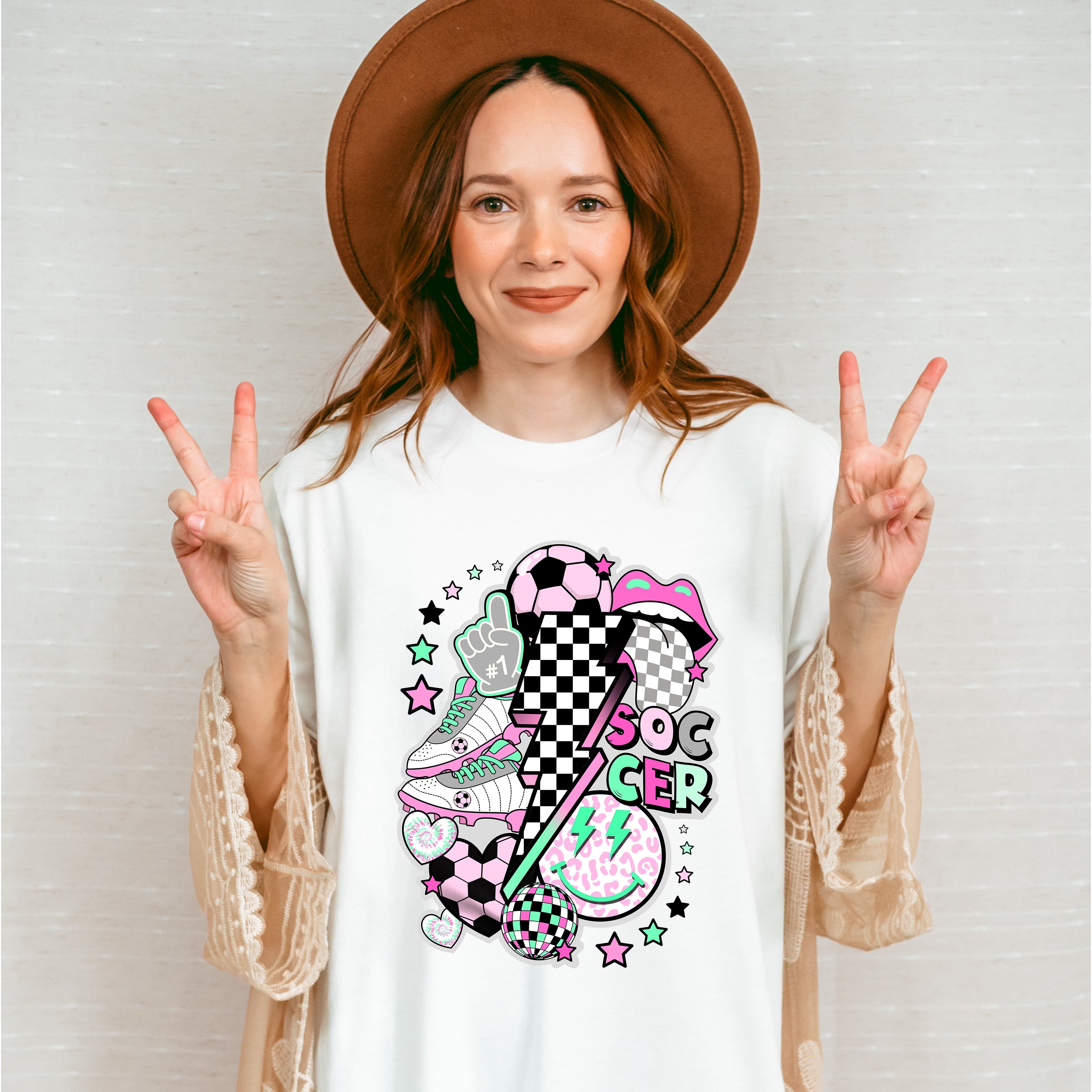 Soccer Lightning Doodles - Soccer Unisex Crewneck T-Shirt Sweatshirt Hoodie